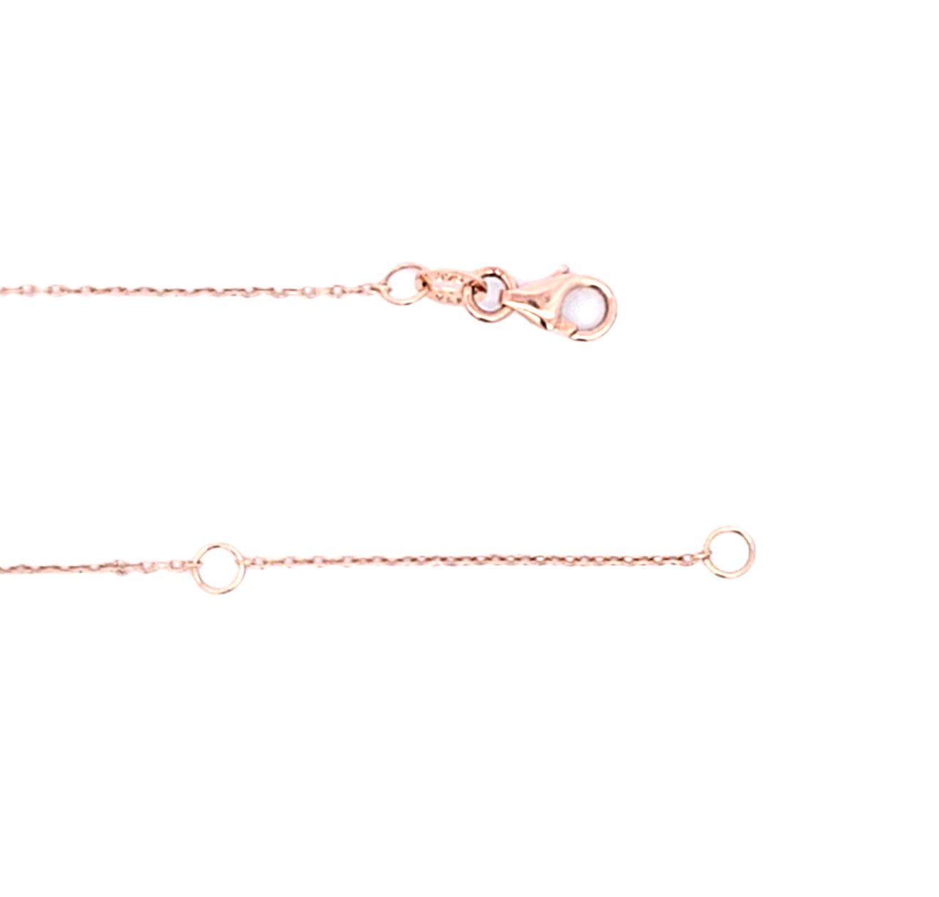 Damen Kette Rotgold Kreuz 375 / 9kt