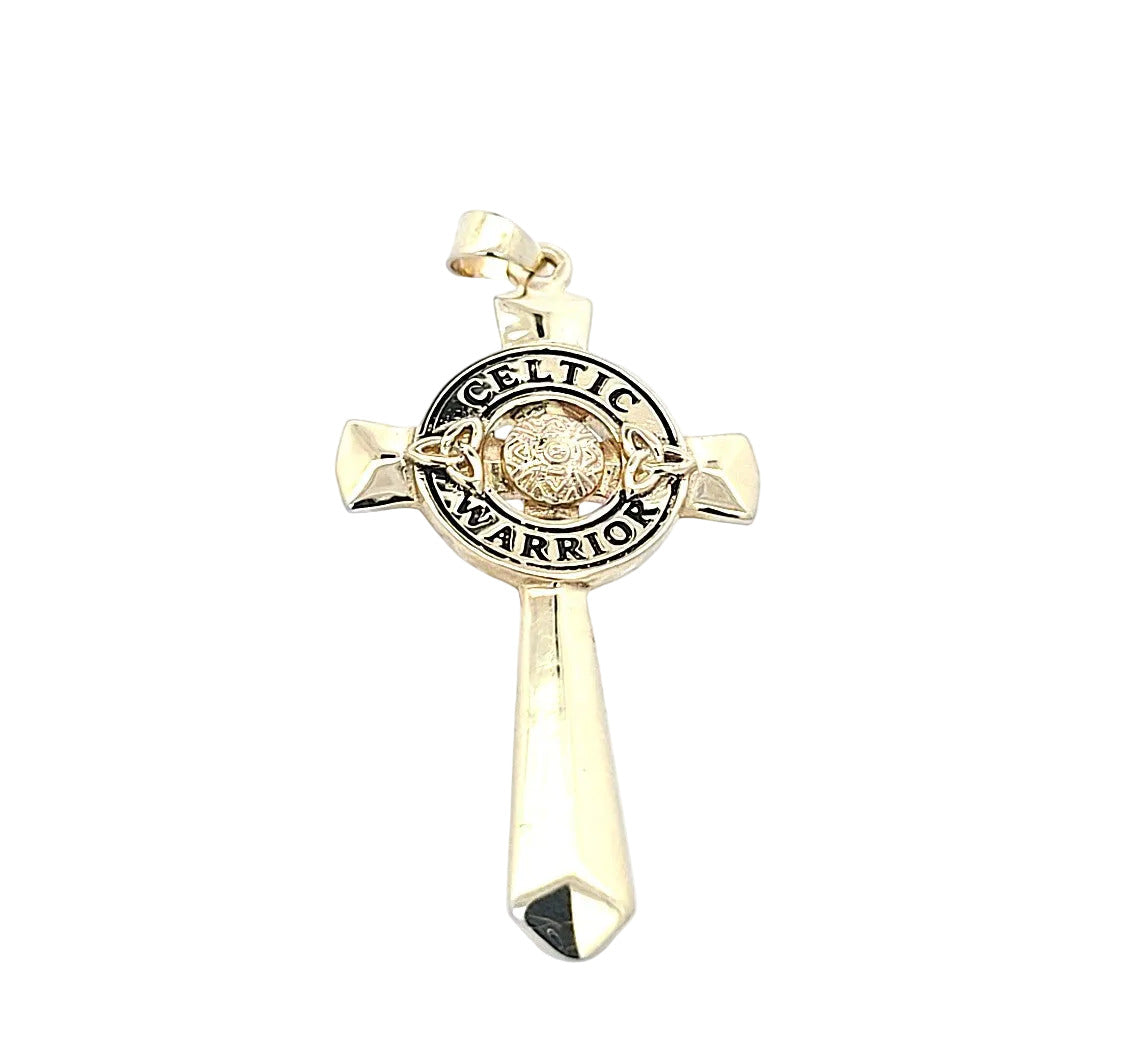 Kreuzanhänger Gelbgold 416/10kt