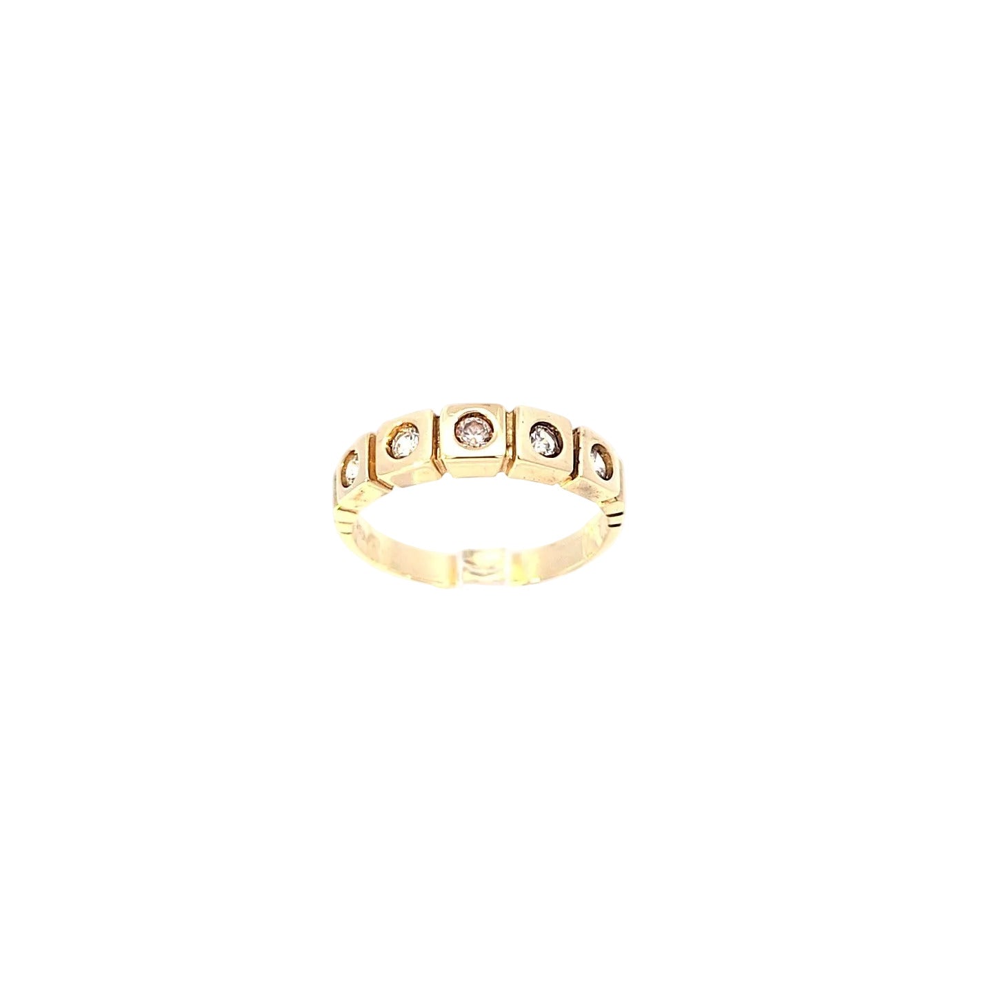 Damen Ring Gelbgold 585/ 14kt Zirkonia 214536