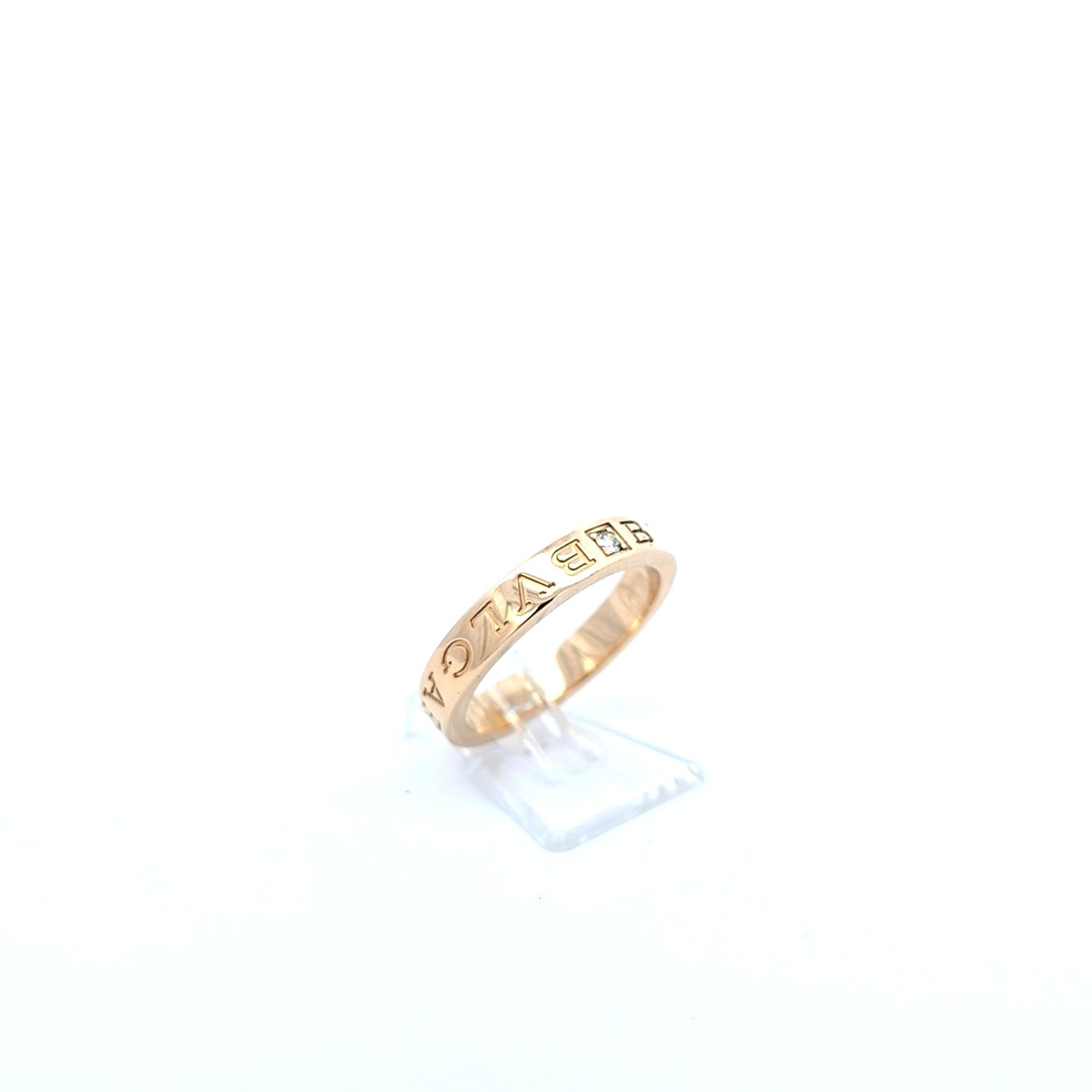 Bvlgari Ring Gelb Gold 750 BZero Unisex Brillant