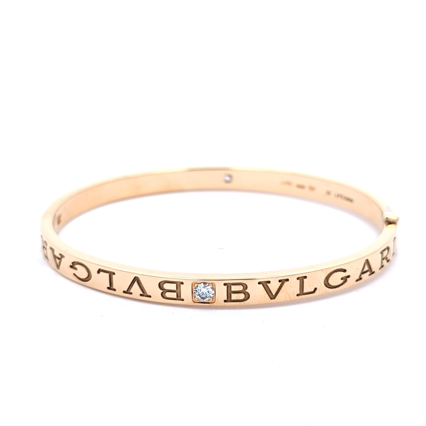 Bvlgari Armreif BZero Gelb Gold 750 Brillanten Schmuck Unisex