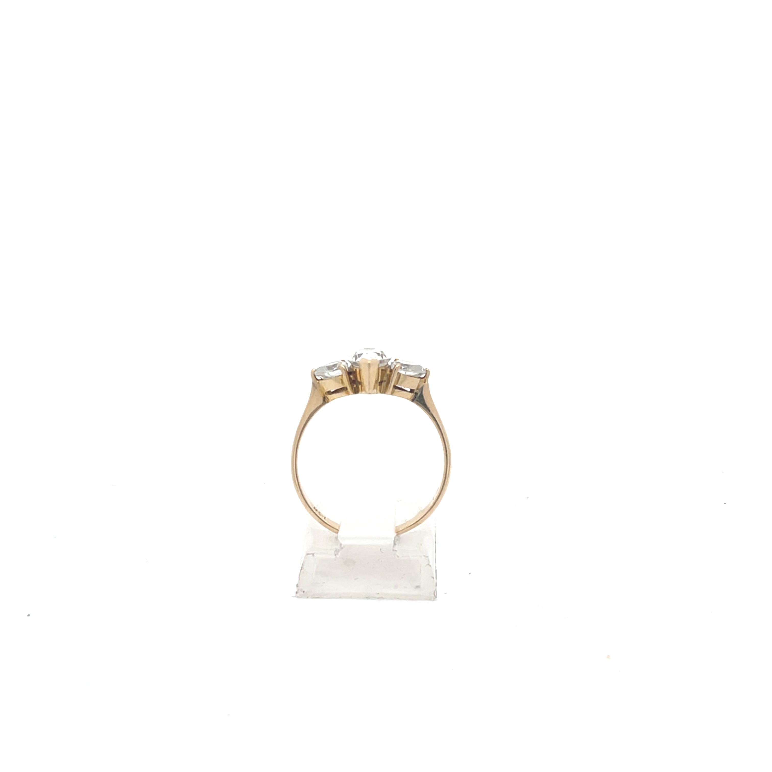 Ring mit Zirkonia Gelb Gold 585/14kt Gr. 56