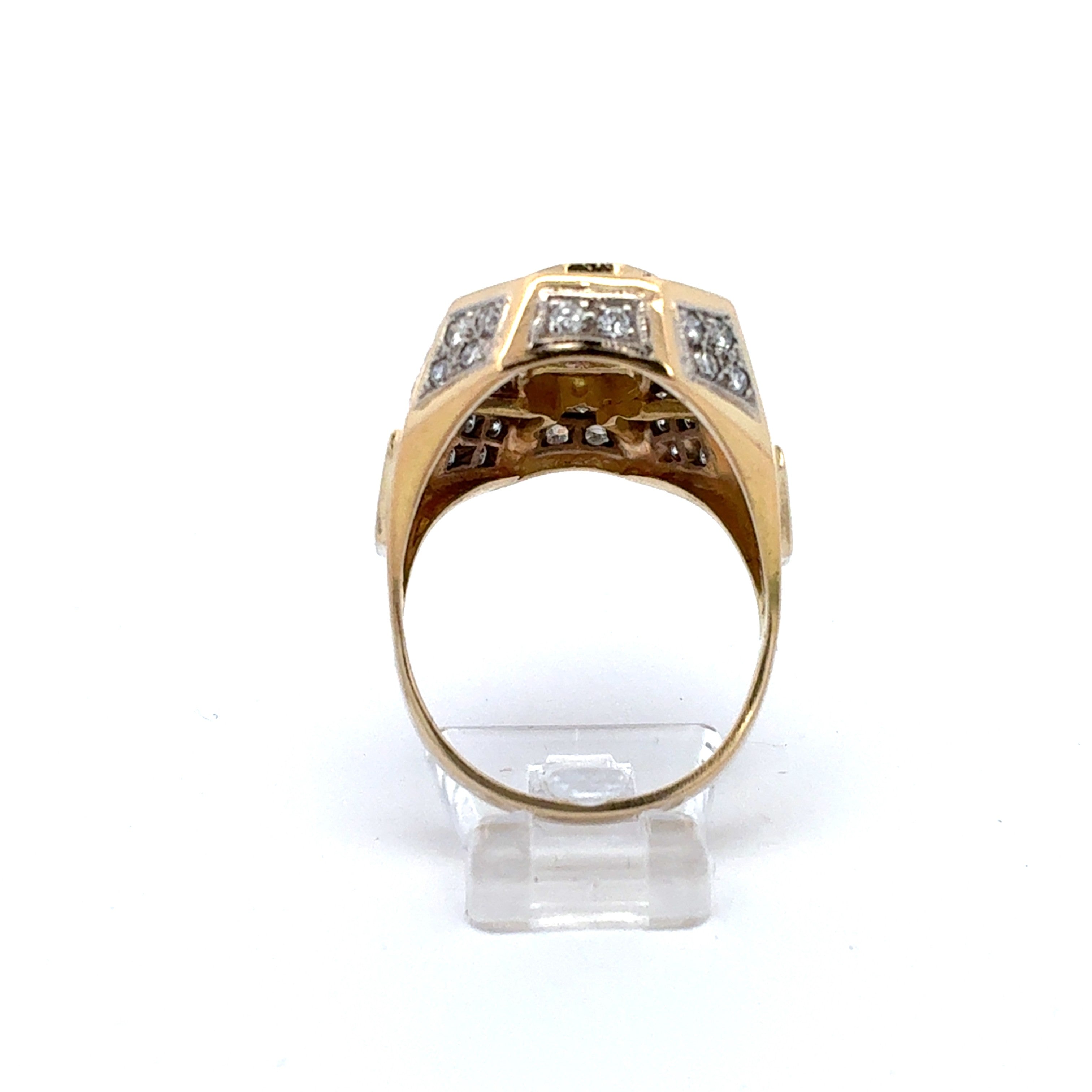 Ring Gelb Gold 585 Brillanten Unisex Schmuck Geschenk