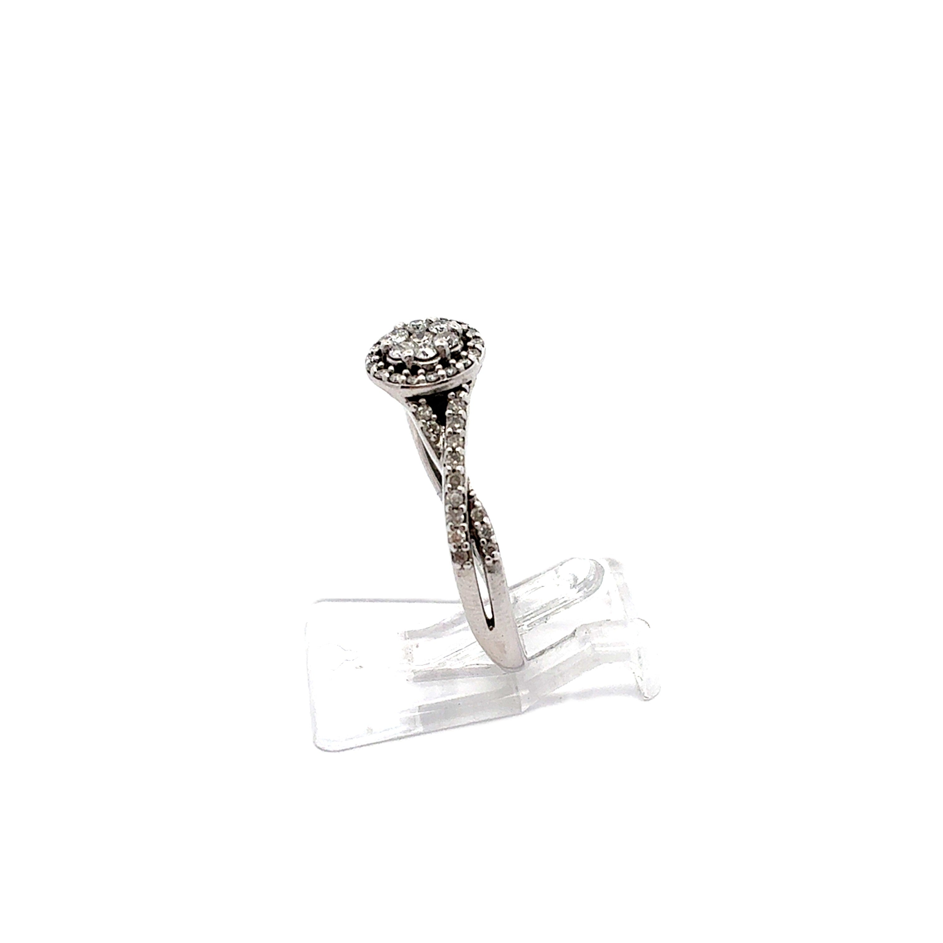 Damen Ring Weiß Gold 585 / 14kt Brillant Schmuck