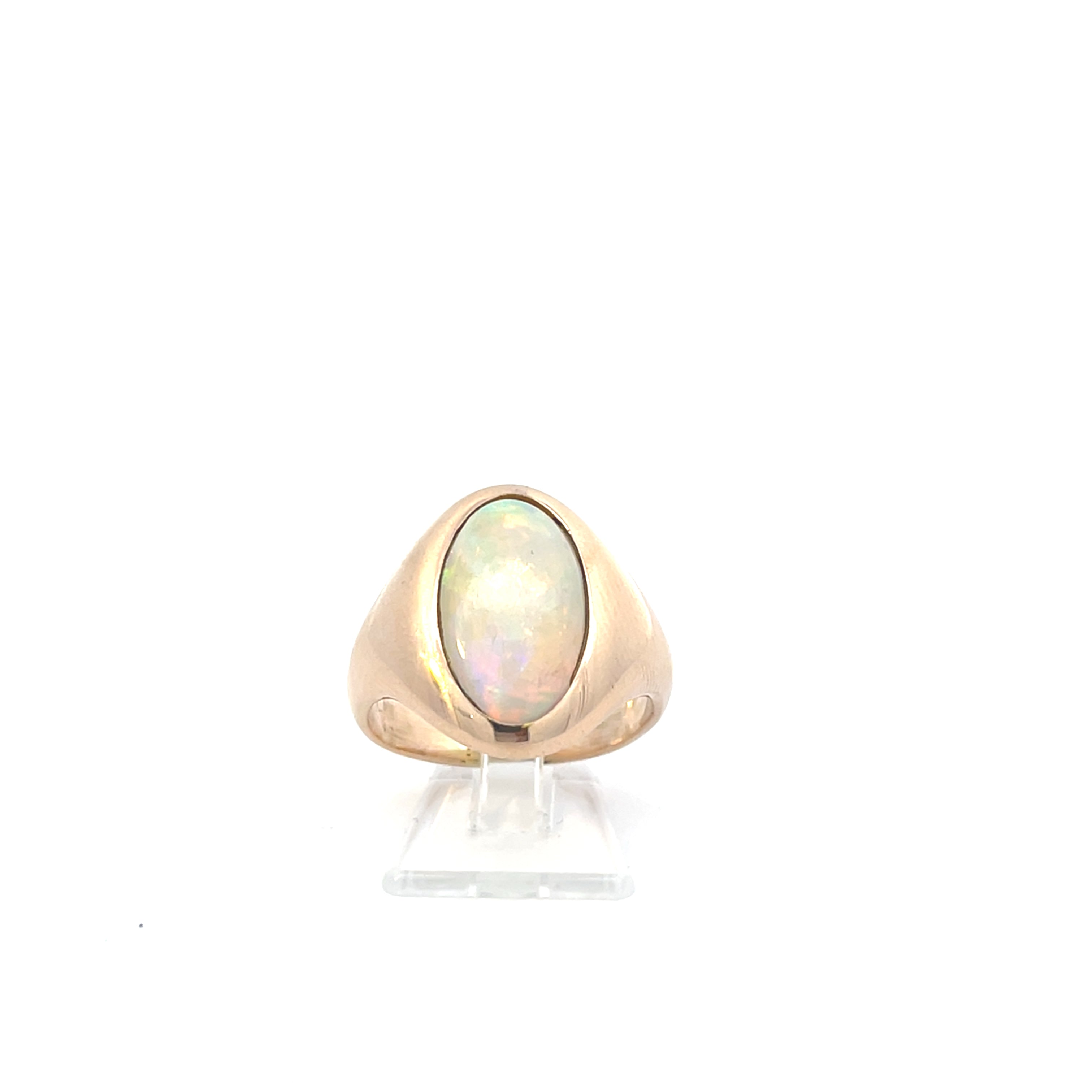 Damen Ring Gelbgold 585/14kt Gr. *58* Opal