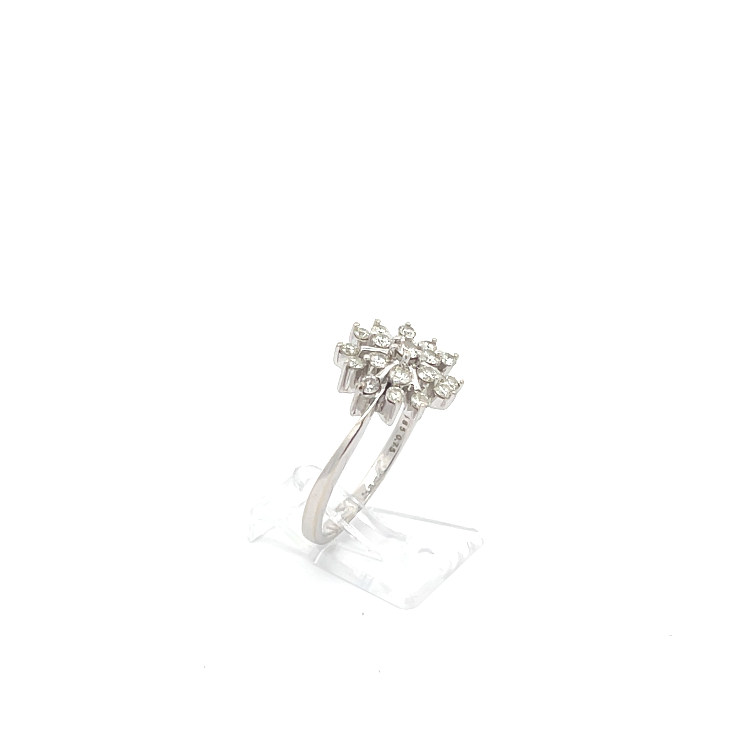 Brillant Damenring Weißgold 585/14kt