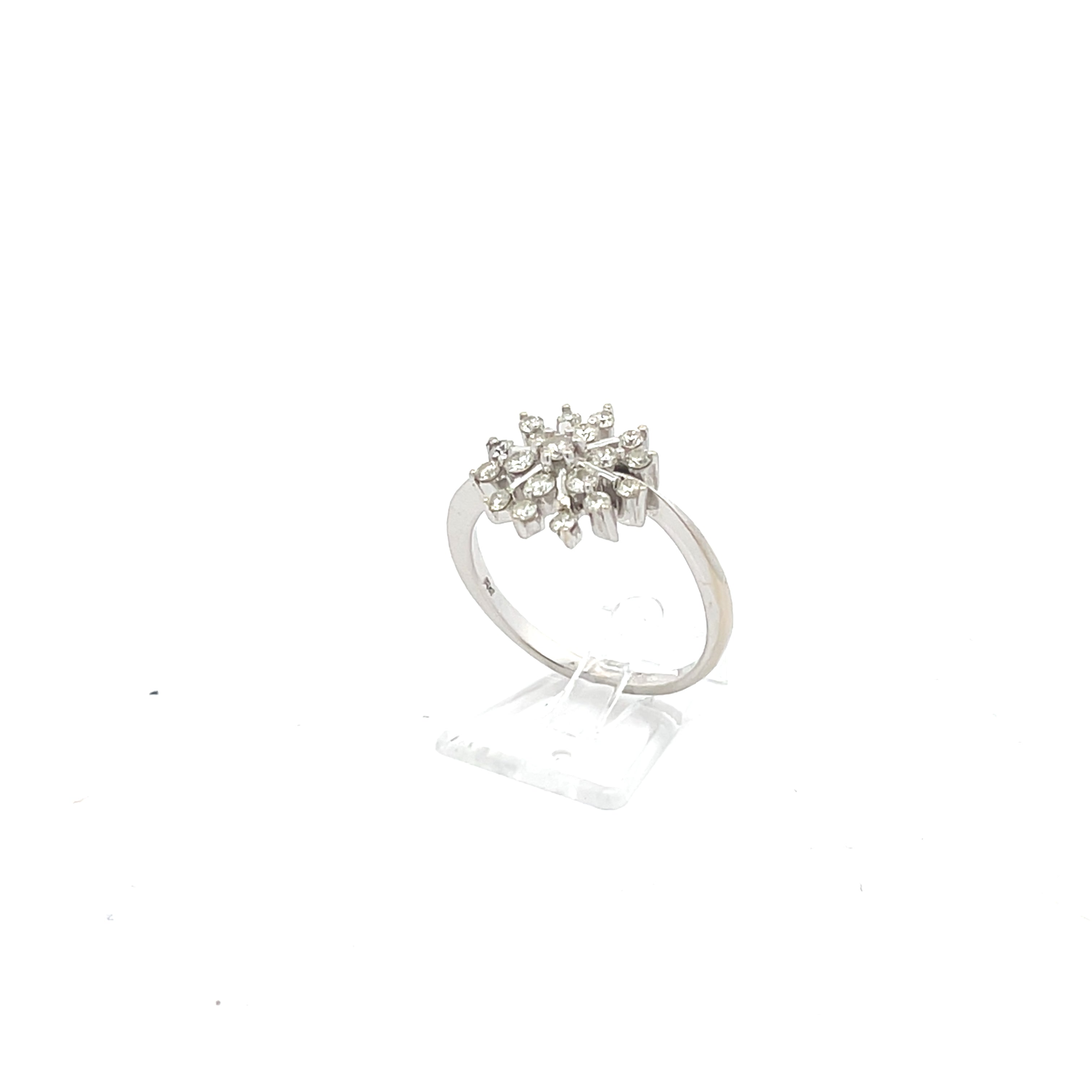 Brillant Damenring Weißgold 585/14kt