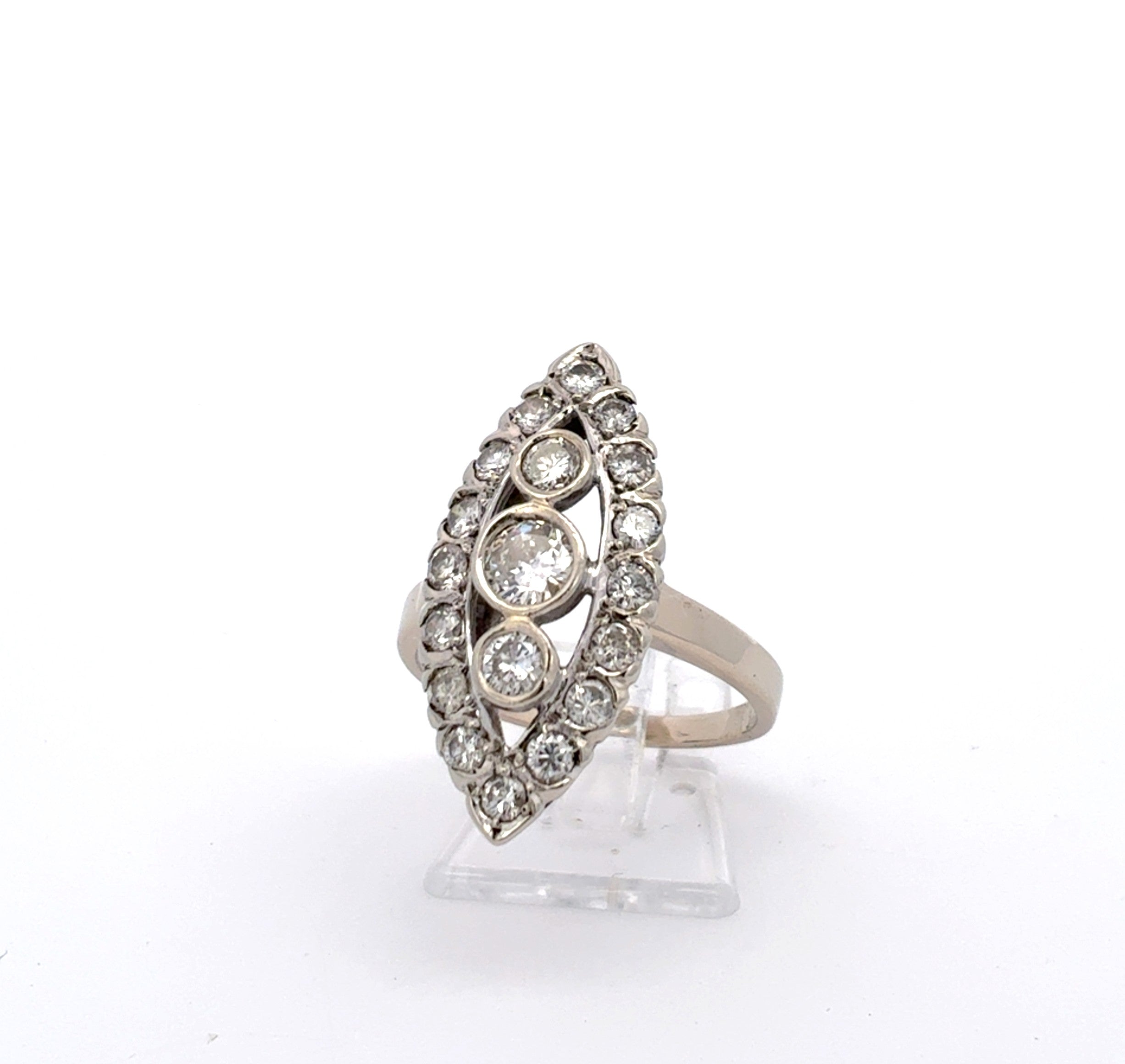 Ring Weiß Gold 585 Brillanten Schmuck Damen