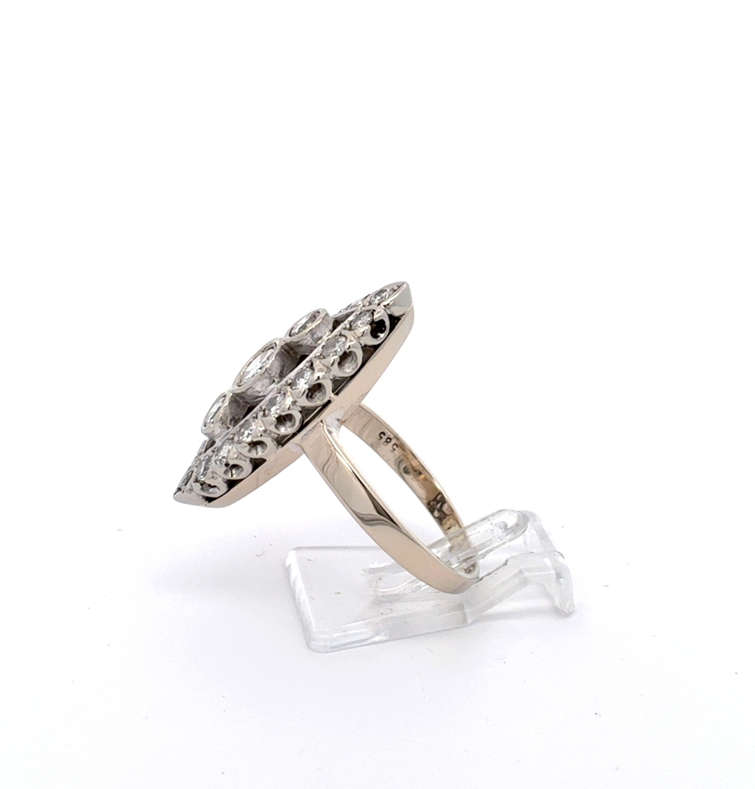 Ring Weiß Gold 585 Brillanten Schmuck Damen