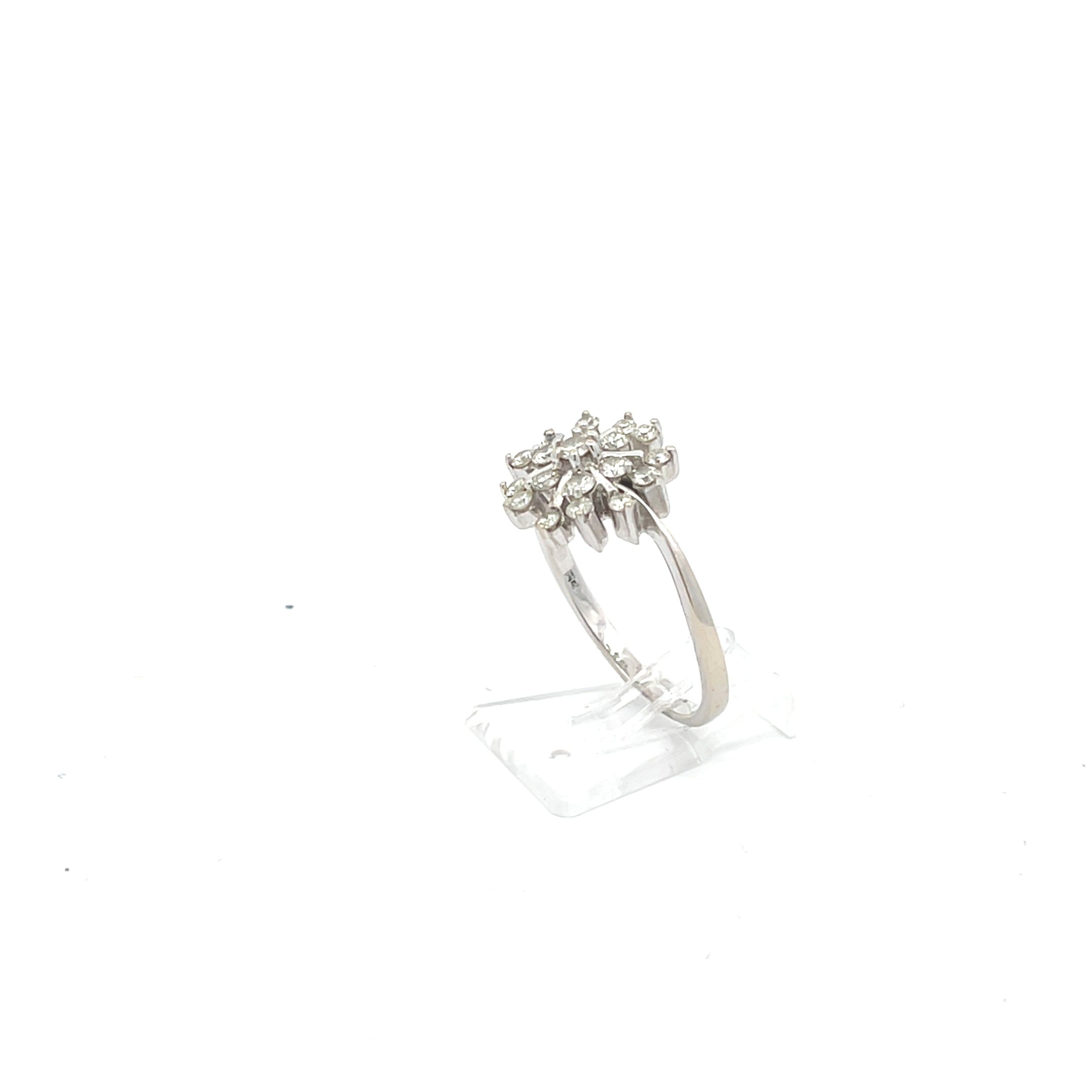 Brillant Damenring Weißgold 585/14kt