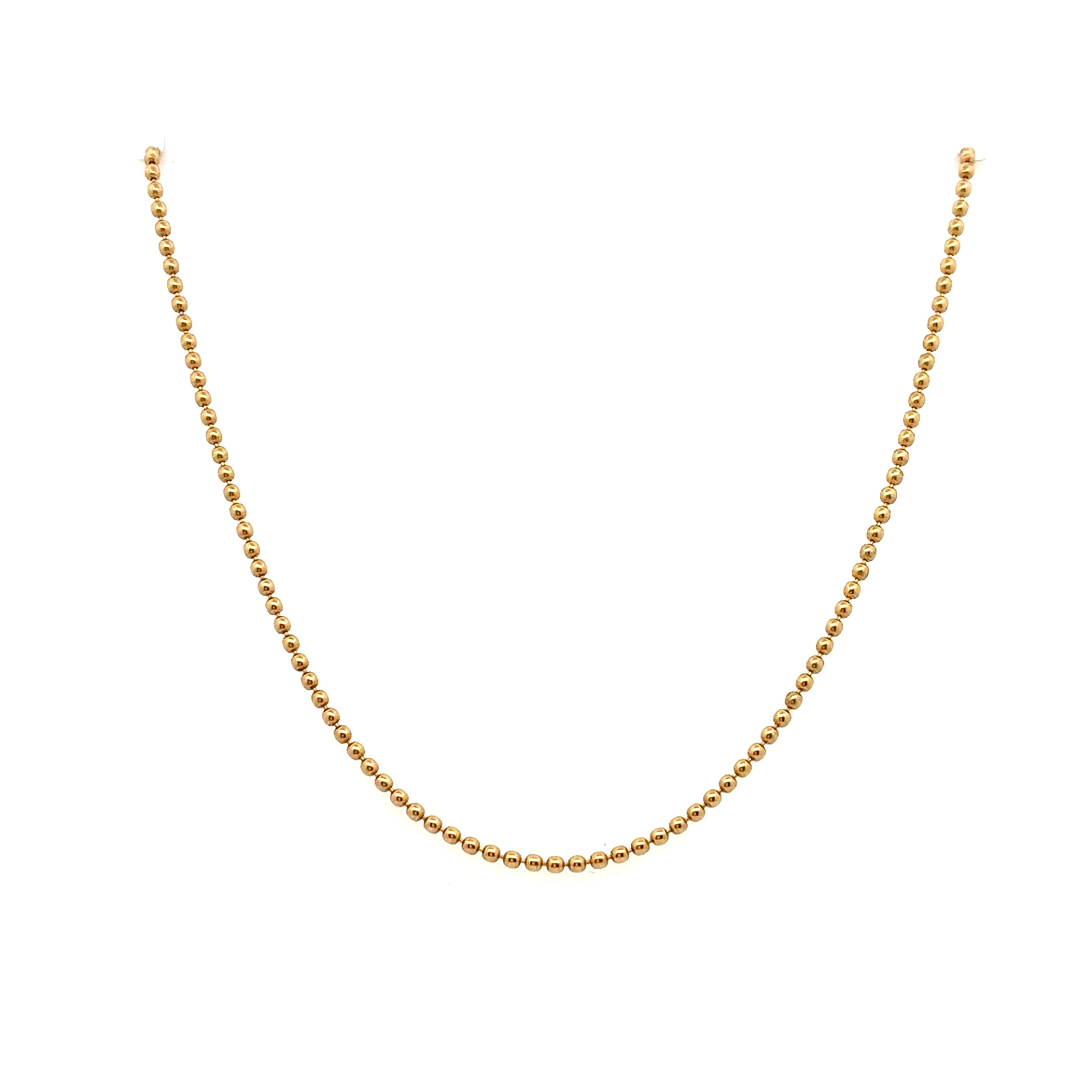 Damen Kugel Kette Gelbgold 585 / 14 kt Schmuck Geschenk