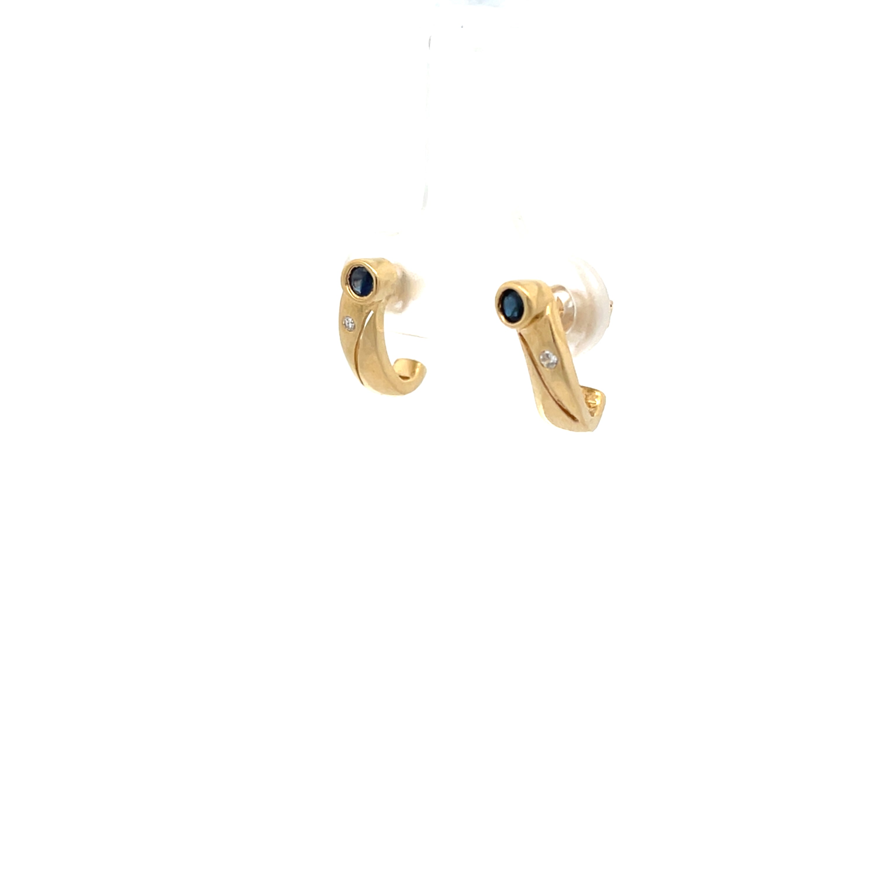 Ohrringe mit Diamanten und Farbsteinen