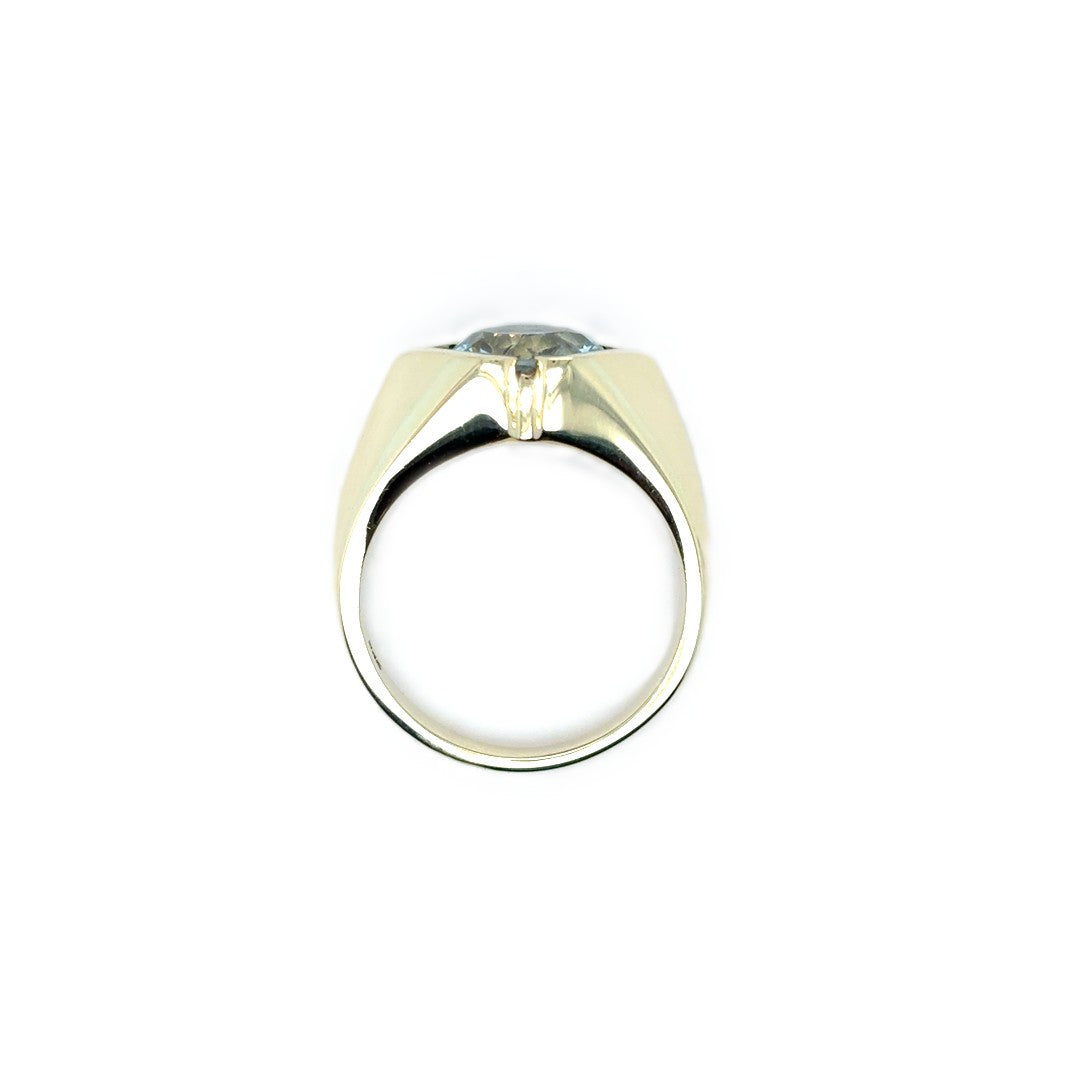 Ring Gelbgold Aquamarin 585/14kt Gr.56