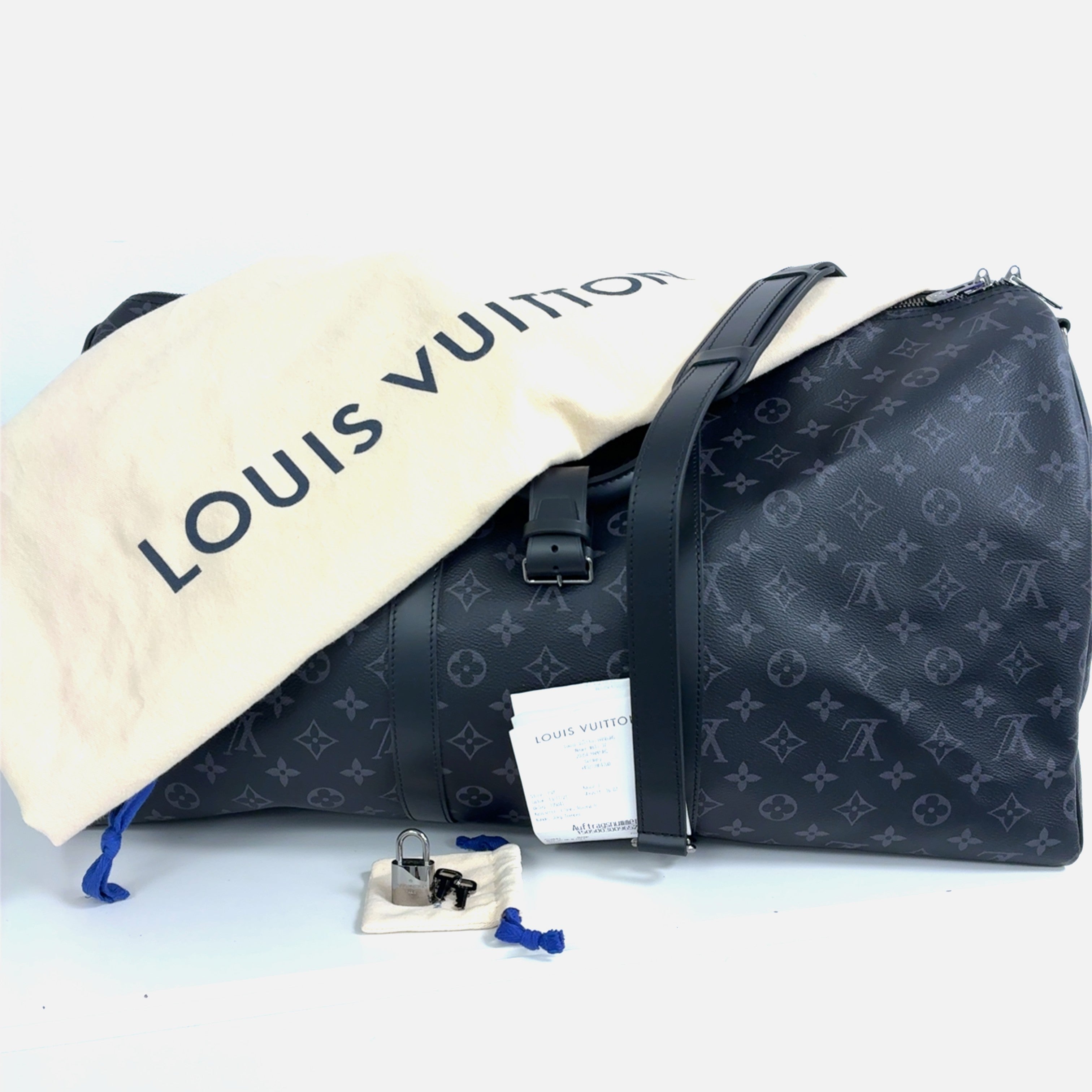 Louis Vuitton Keepall 55 Reisetasche Schwarz