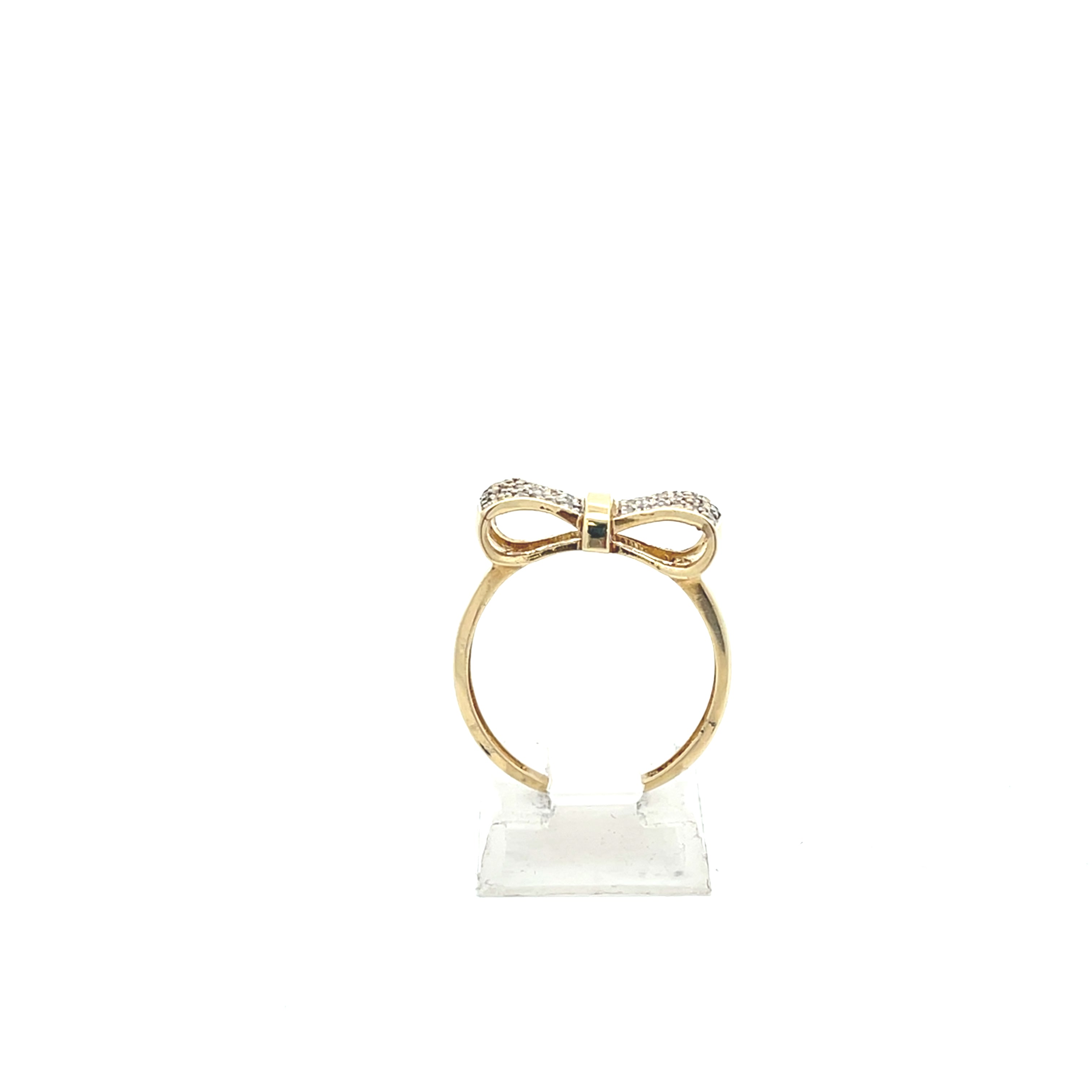Ring Gelb Gold 585/14kt Gr.56 mit Schleife