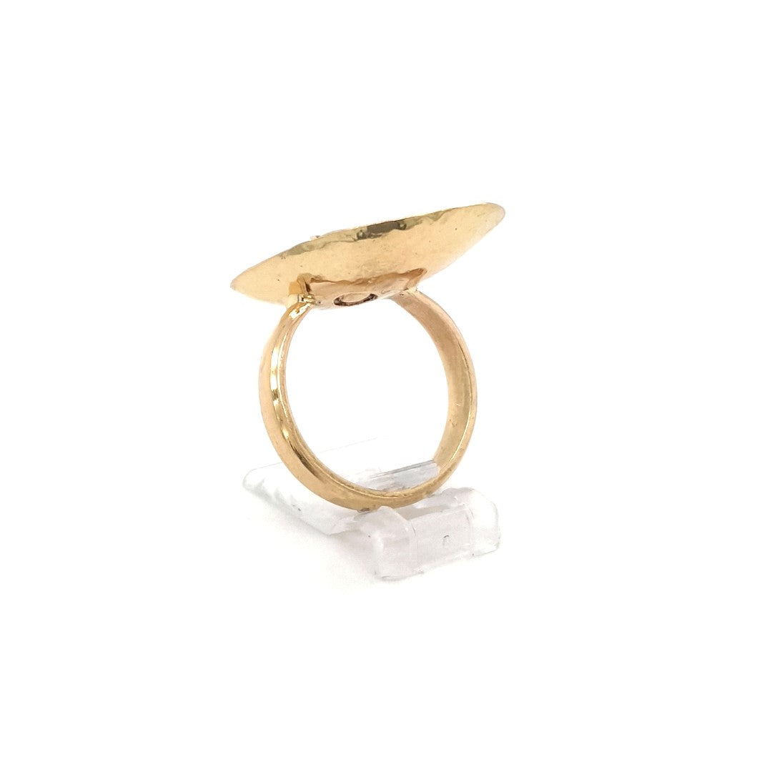 Ring Gold 750 18 kt Schmuckstein grün Damen Geschenk