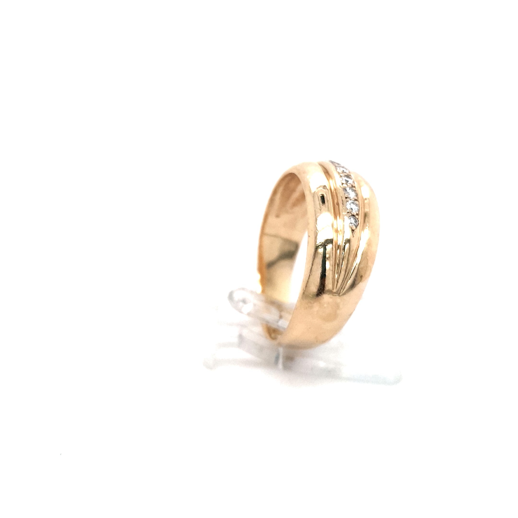 Damen Ring 585 14 kt Gelbgold Brillanten *57* Schmuck Geschenk