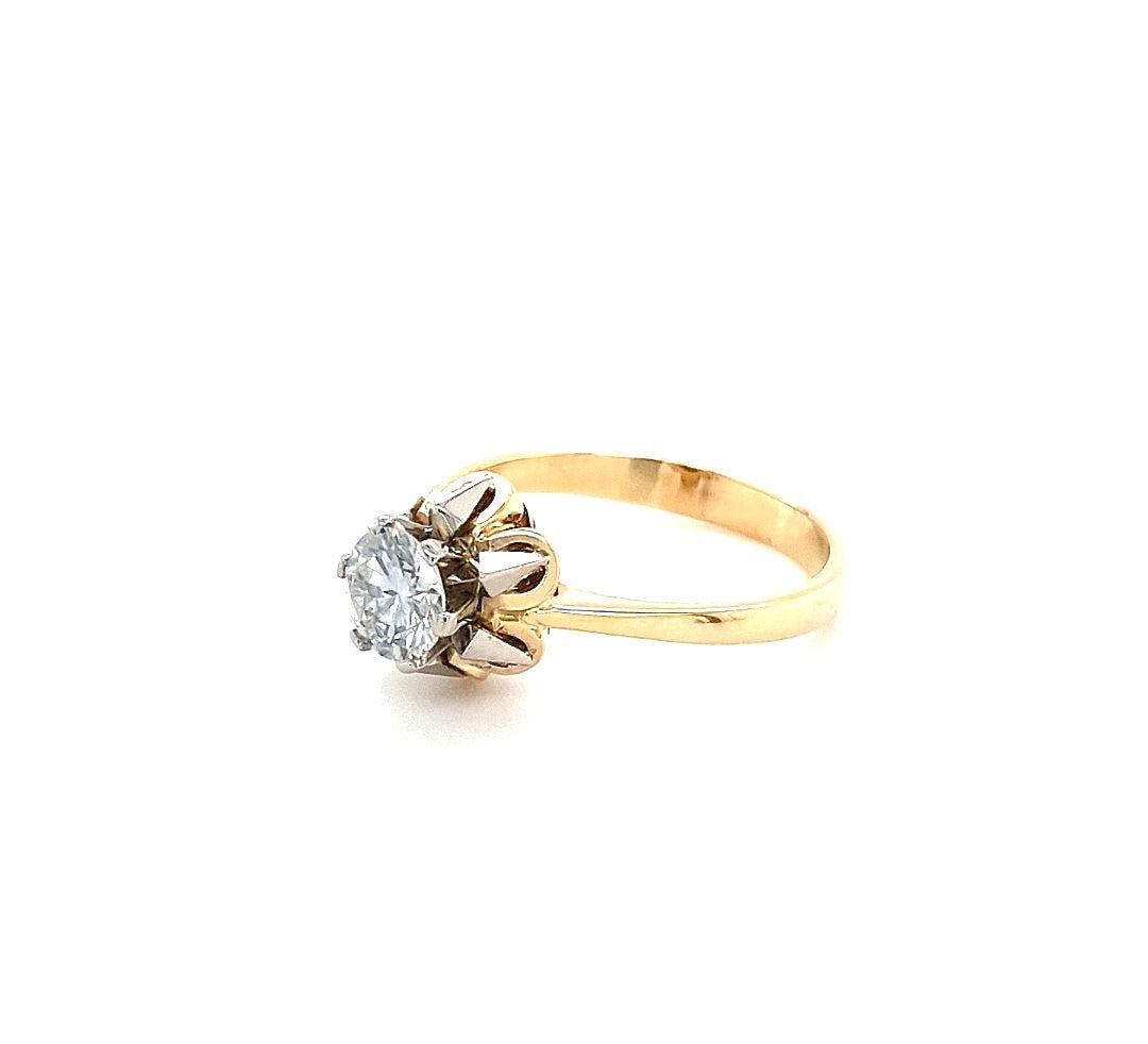 Ring Gold 585 14 kt 1 Brillant 0,75 ct Damen Geschenk