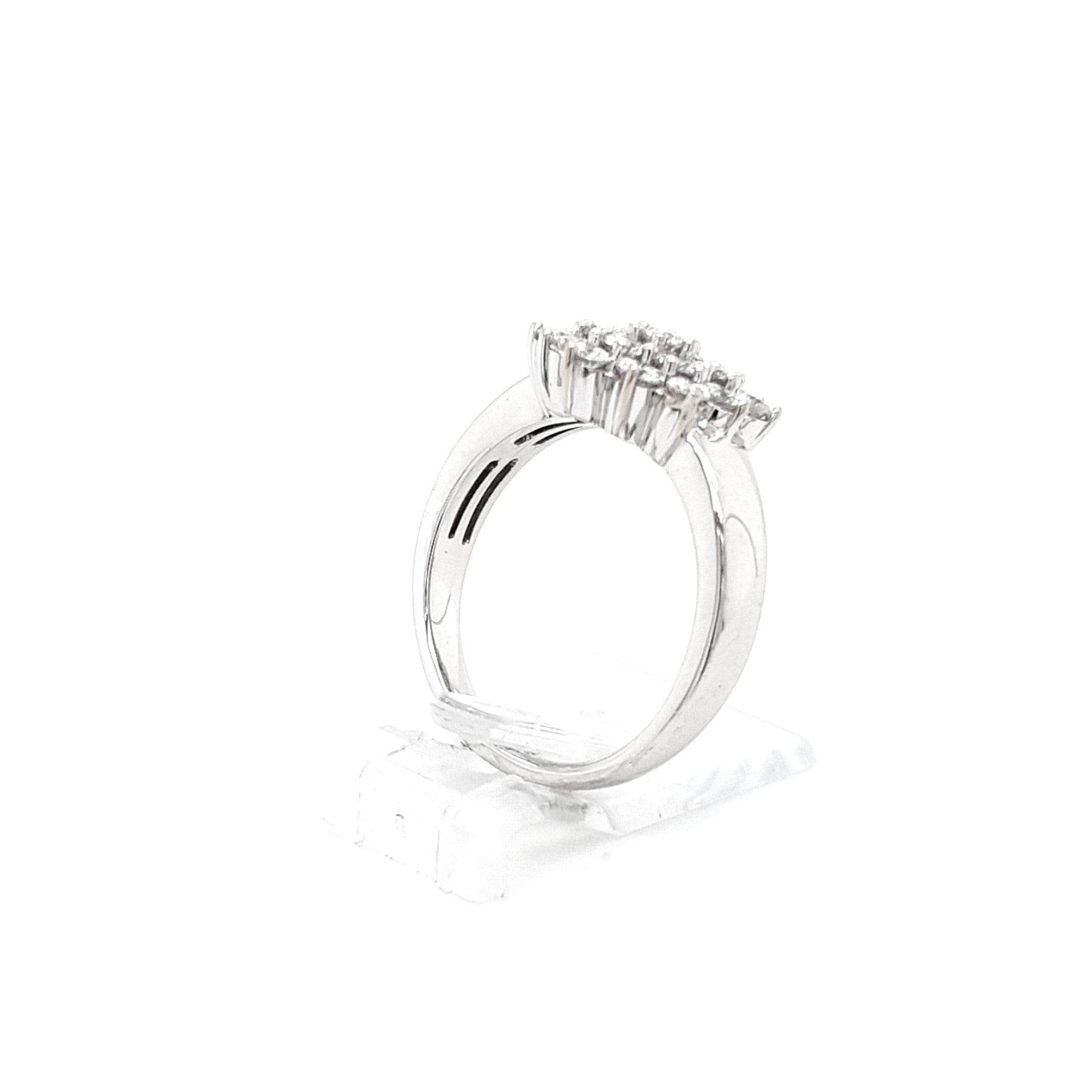 Ring Weißgold 585 14 kt Brillanten 0,95 ct Damen Schmuck Geschenk
