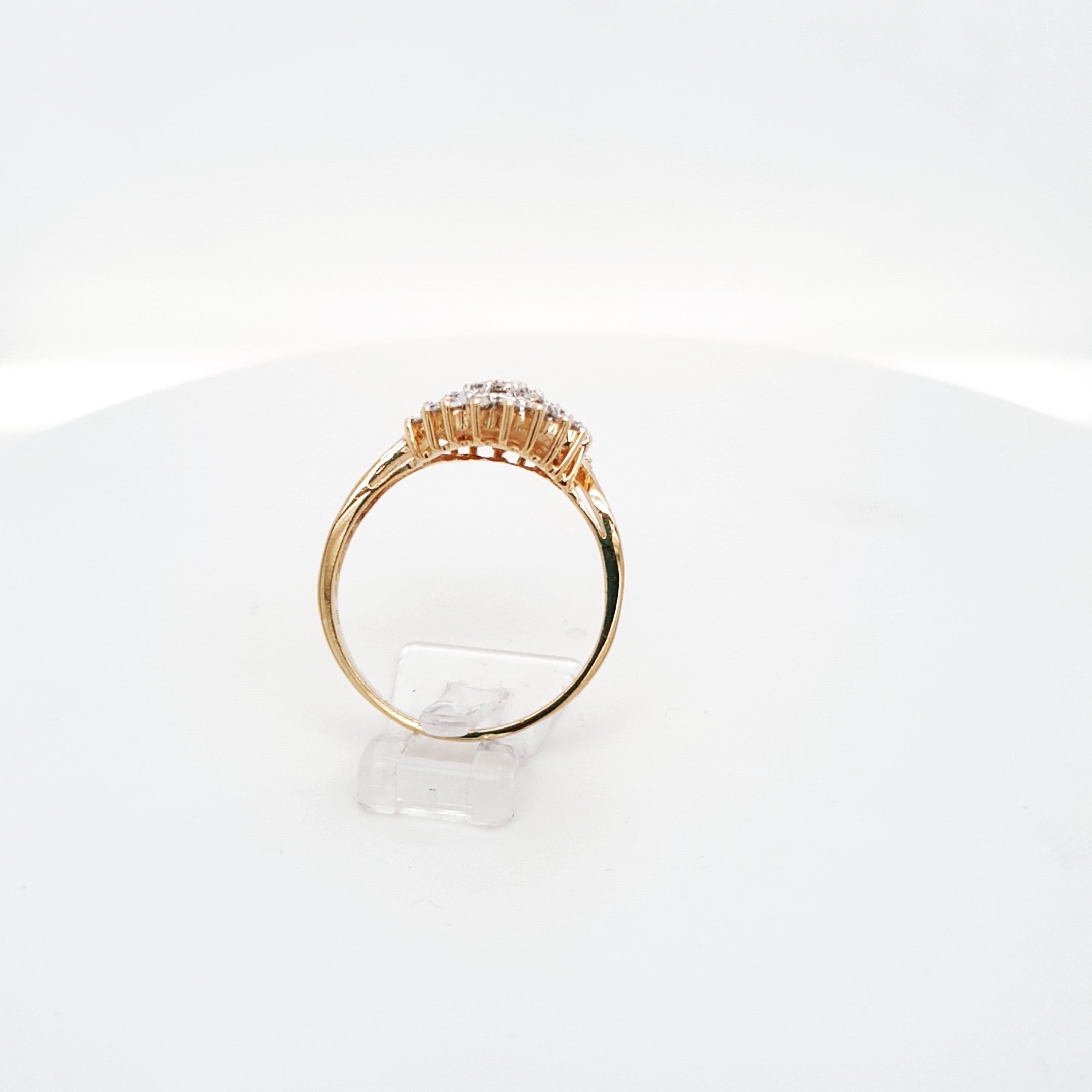 Damen Ring 585 14 kt. Gelbgold *67* 41 Brillanten ca. 1,34 ct Schmuck