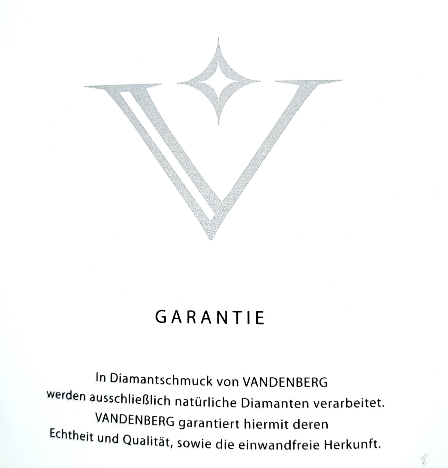 Vandenberg Ring Weiß Gold 585 14 kt Brillanten Zertifikat
