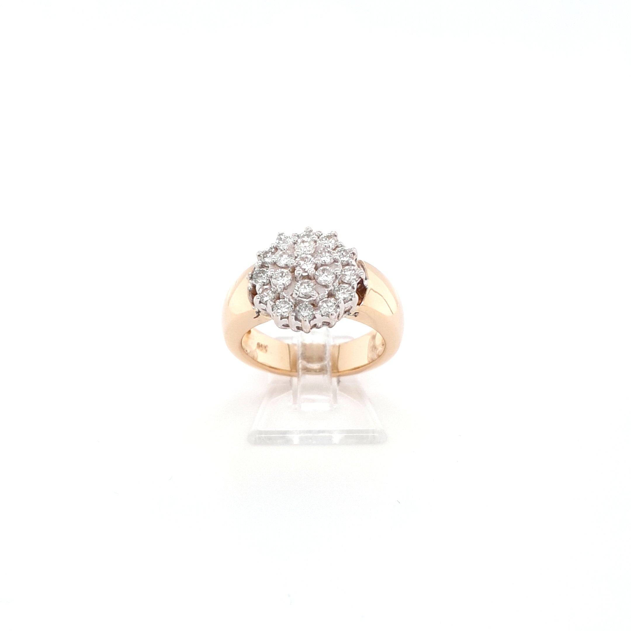Ring Gold 19 Brillanten 585 14 kt Damen Geschenk