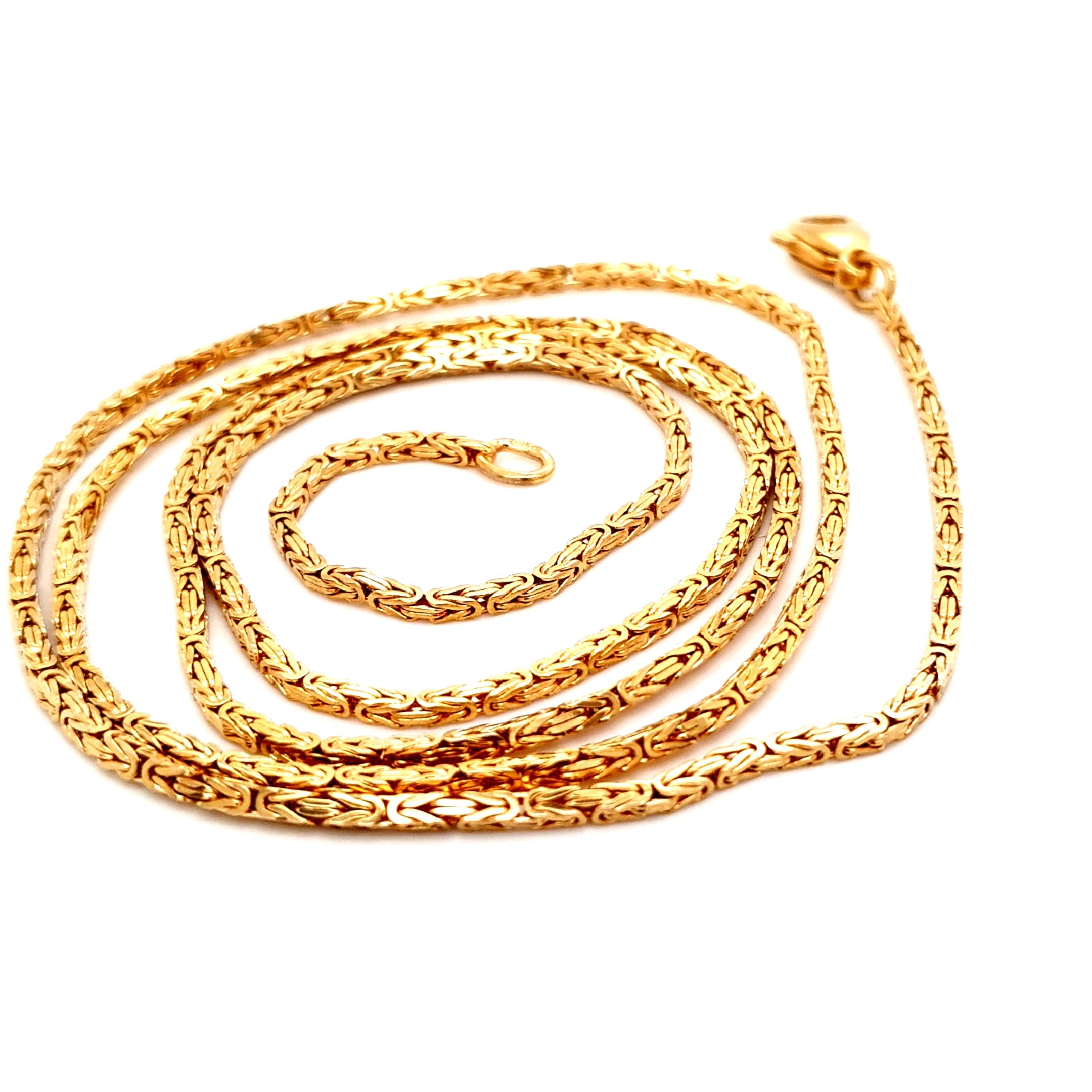 Königskette 585 Gelbgold 1,6 mm 14 kt. Unisex 70 cm Schmuck Geschenk