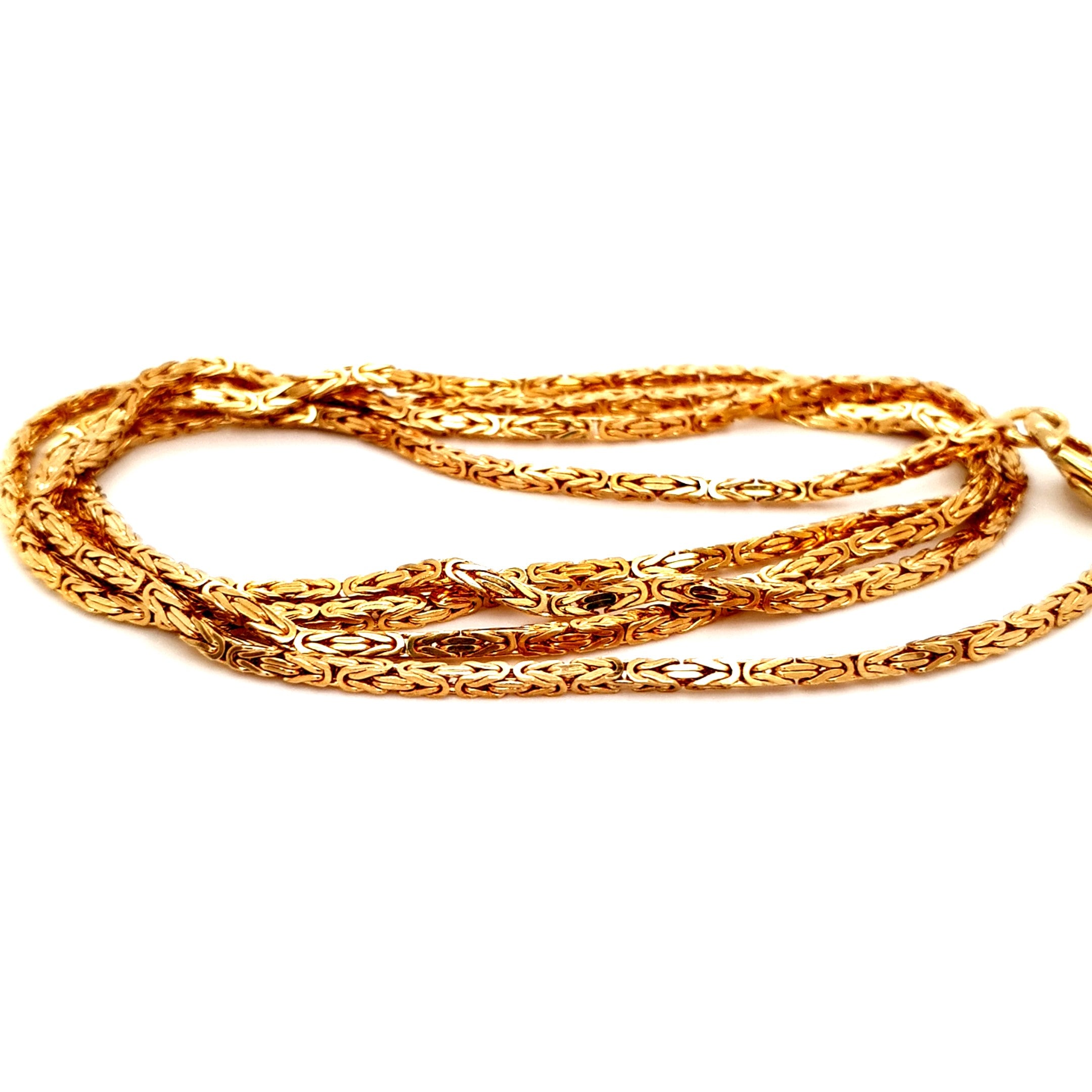 Königskette 585 Gelbgold 1,6 mm 14 kt. Unisex 70 cm Schmuck Geschenk