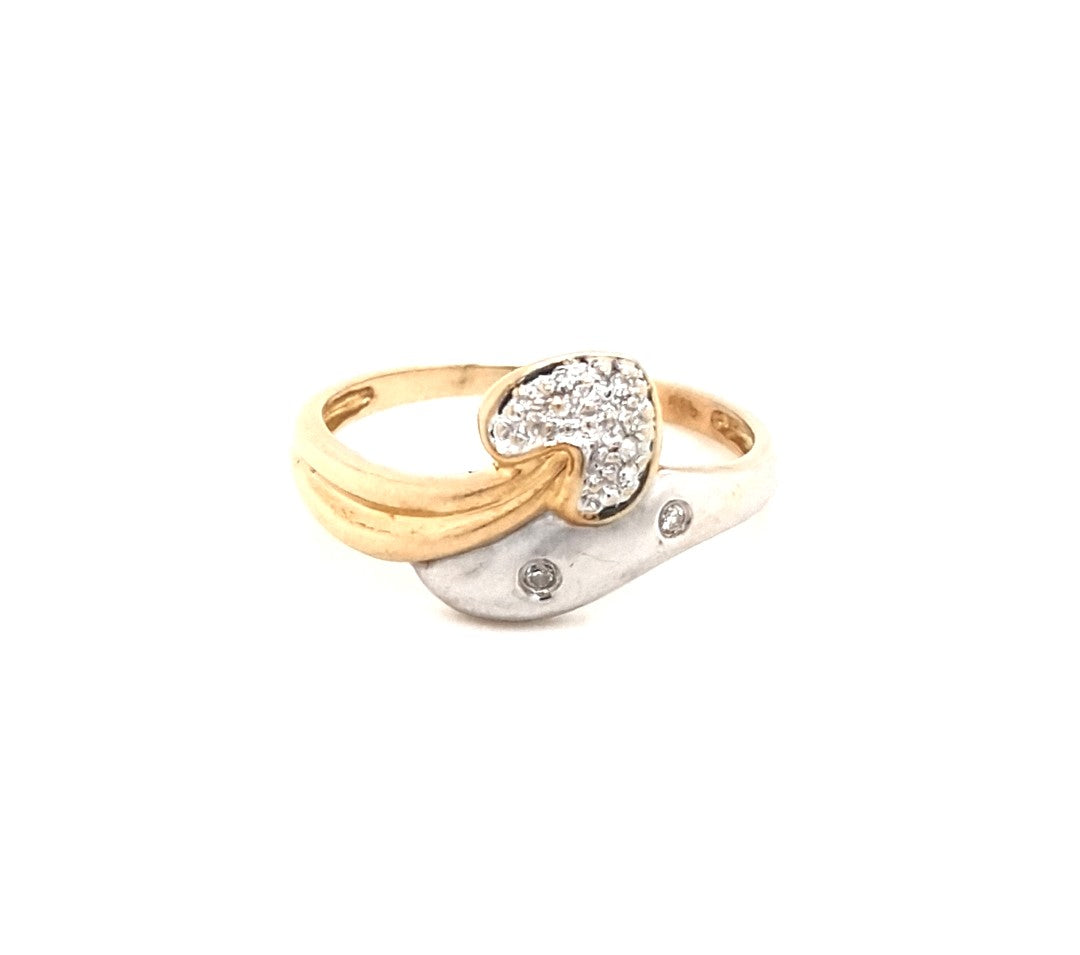 Ring Gold 750 18 kt Brillanten Herz Damen