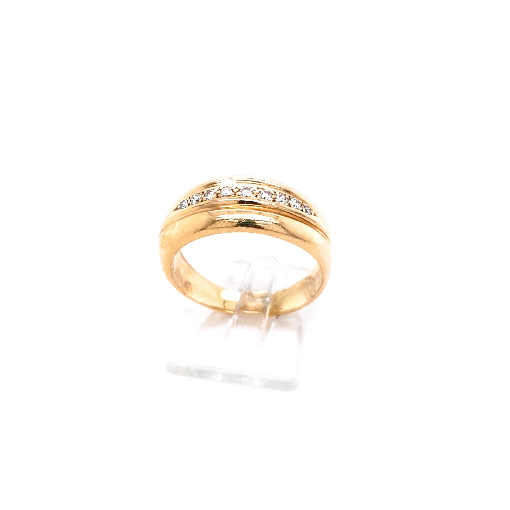 Damen Ring 585 14 kt Gelbgold Brillanten *57* Schmuck Geschenk