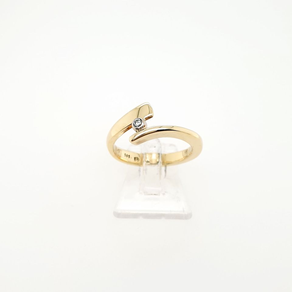 Brillant Gold Ring 585 14kt Gr.51
