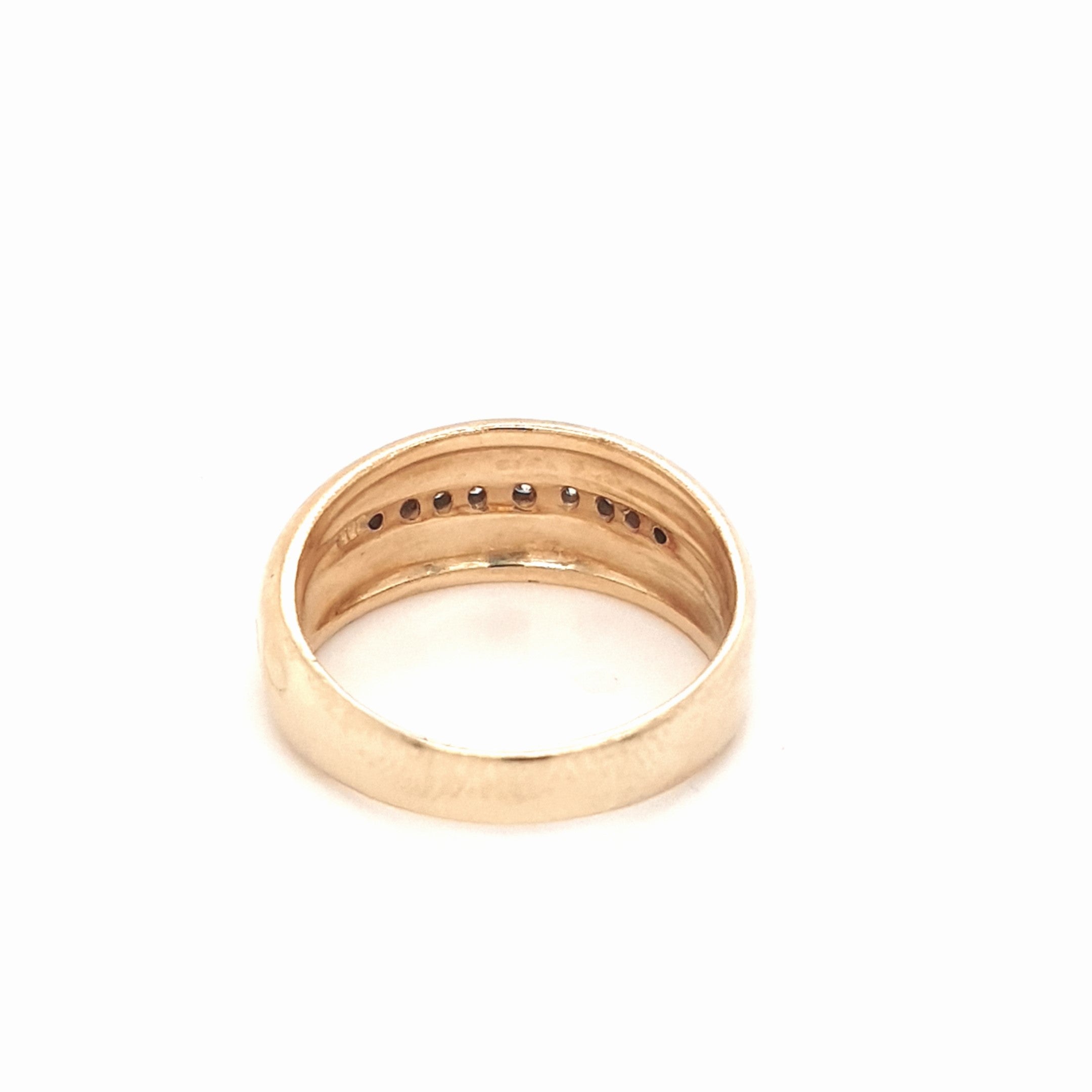 Damen Ring 585 14 kt Gelbgold Brillanten *57* Schmuck Geschenk