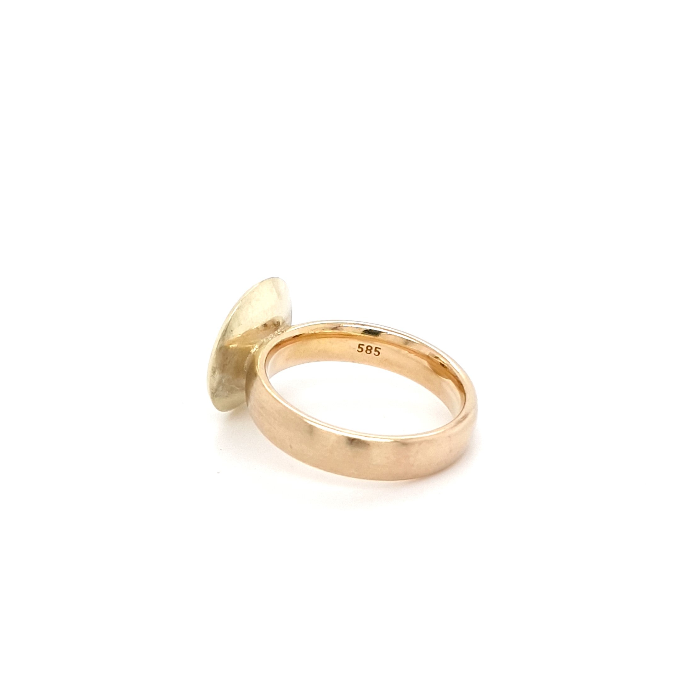 Ring Damen Gelbgold Lapis Lazuli Kugel 585 14 kt Schmuck