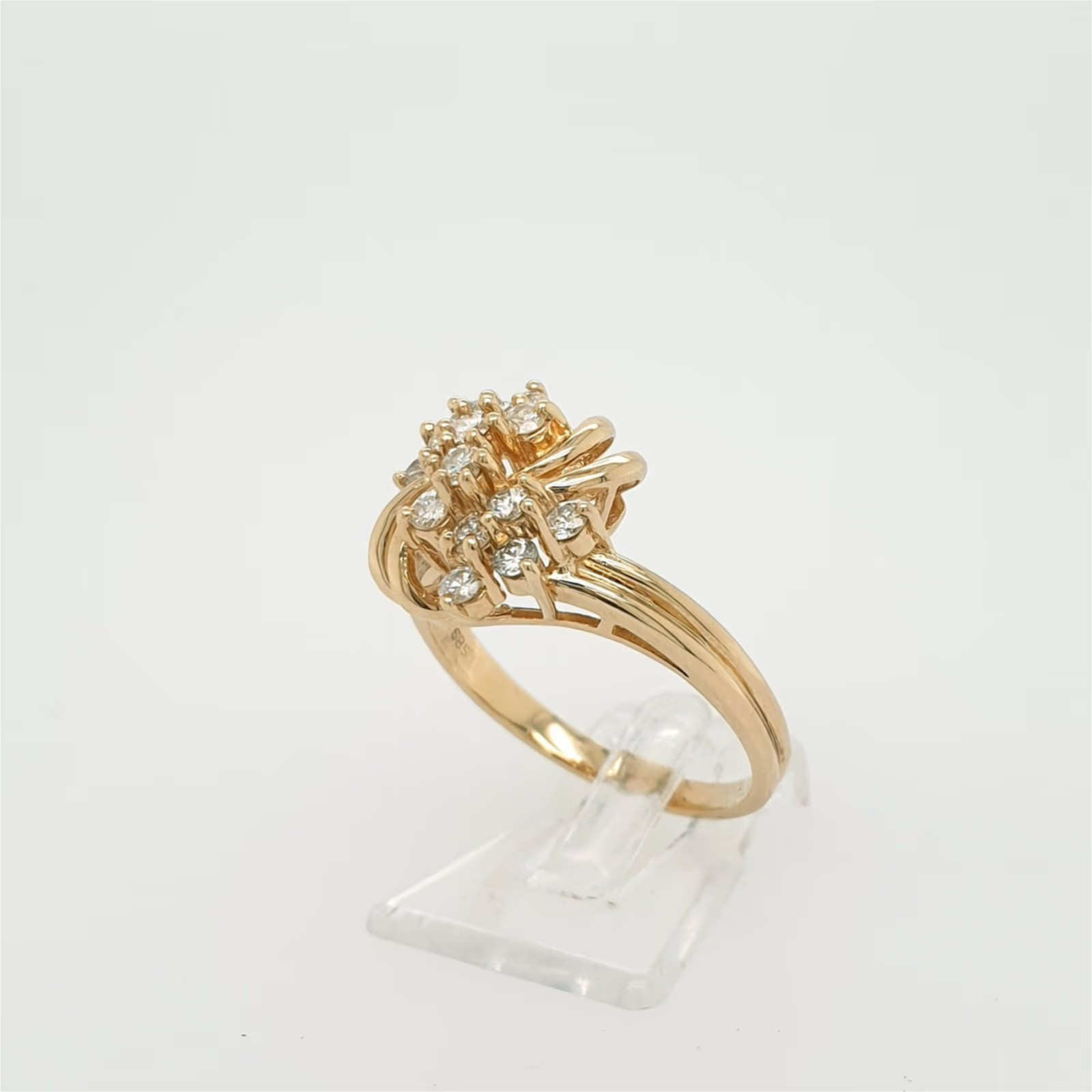 Romantischer Brillantring Gelbgold 585/14kt Gr.59