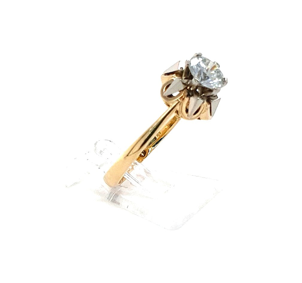Ring Gold 585 14 kt 1 Brillant 0,75 ct Damen Geschenk