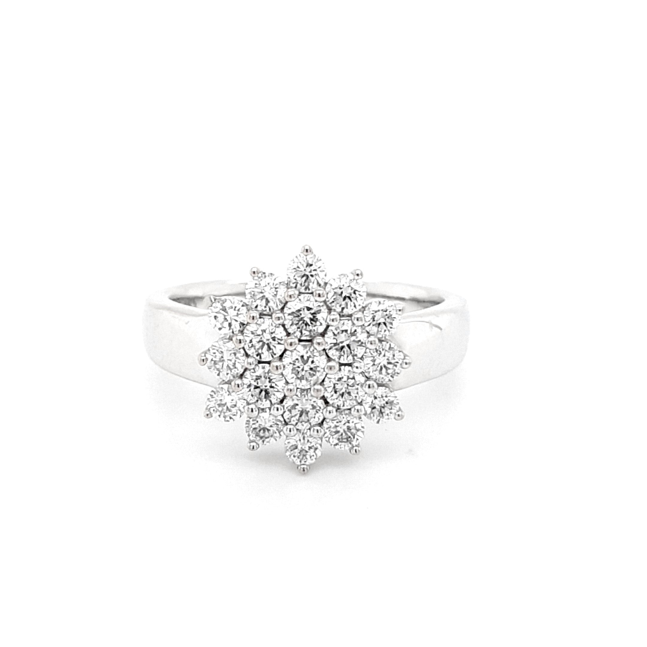 Ring Weißgold 585 14 kt Brillanten 0,95 ct Damen Schmuck Geschenk