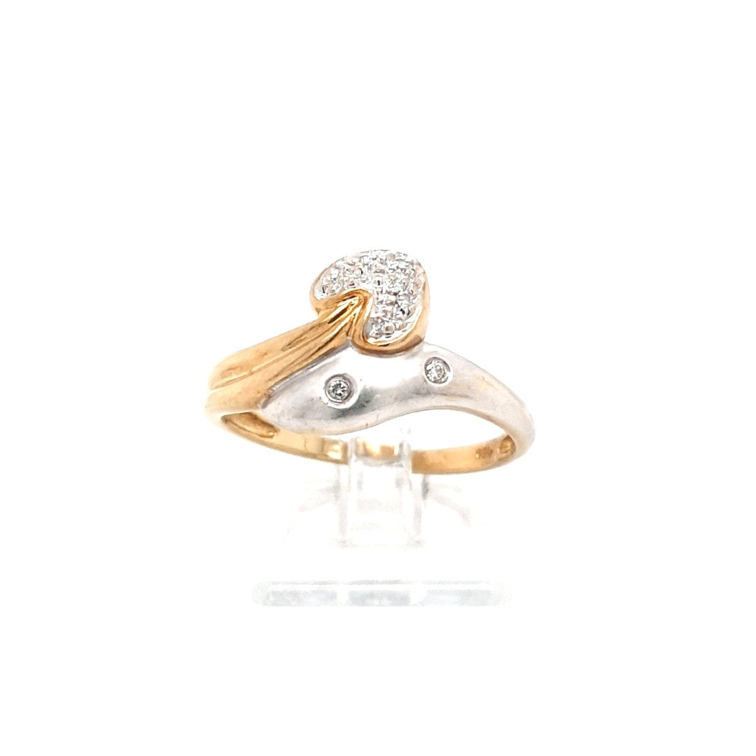 Ring Gold 750 18 kt Brillanten Herz Damen