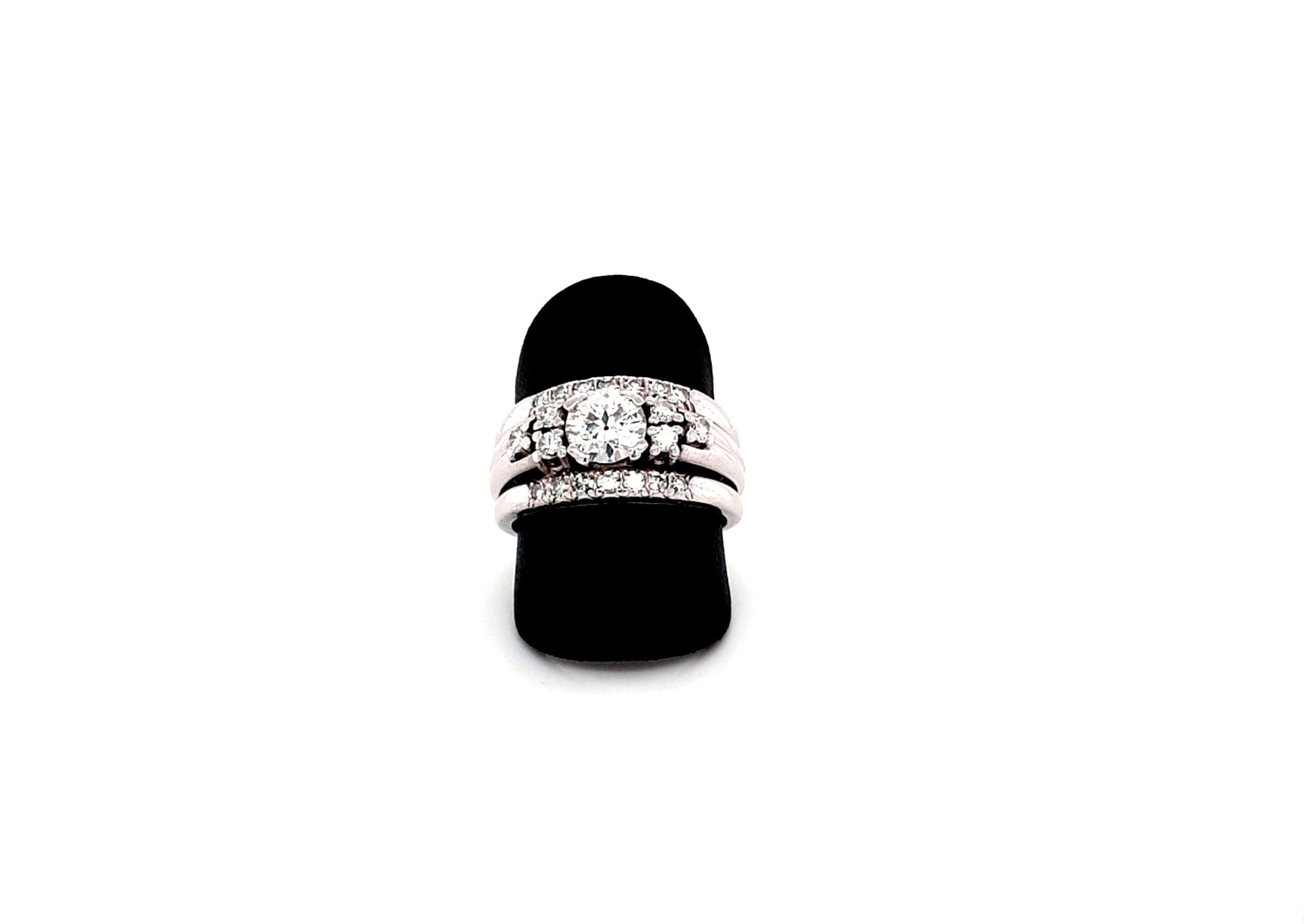 Ring Weiß Gold 585 14 kt Brillanten 1,7 ct Damen