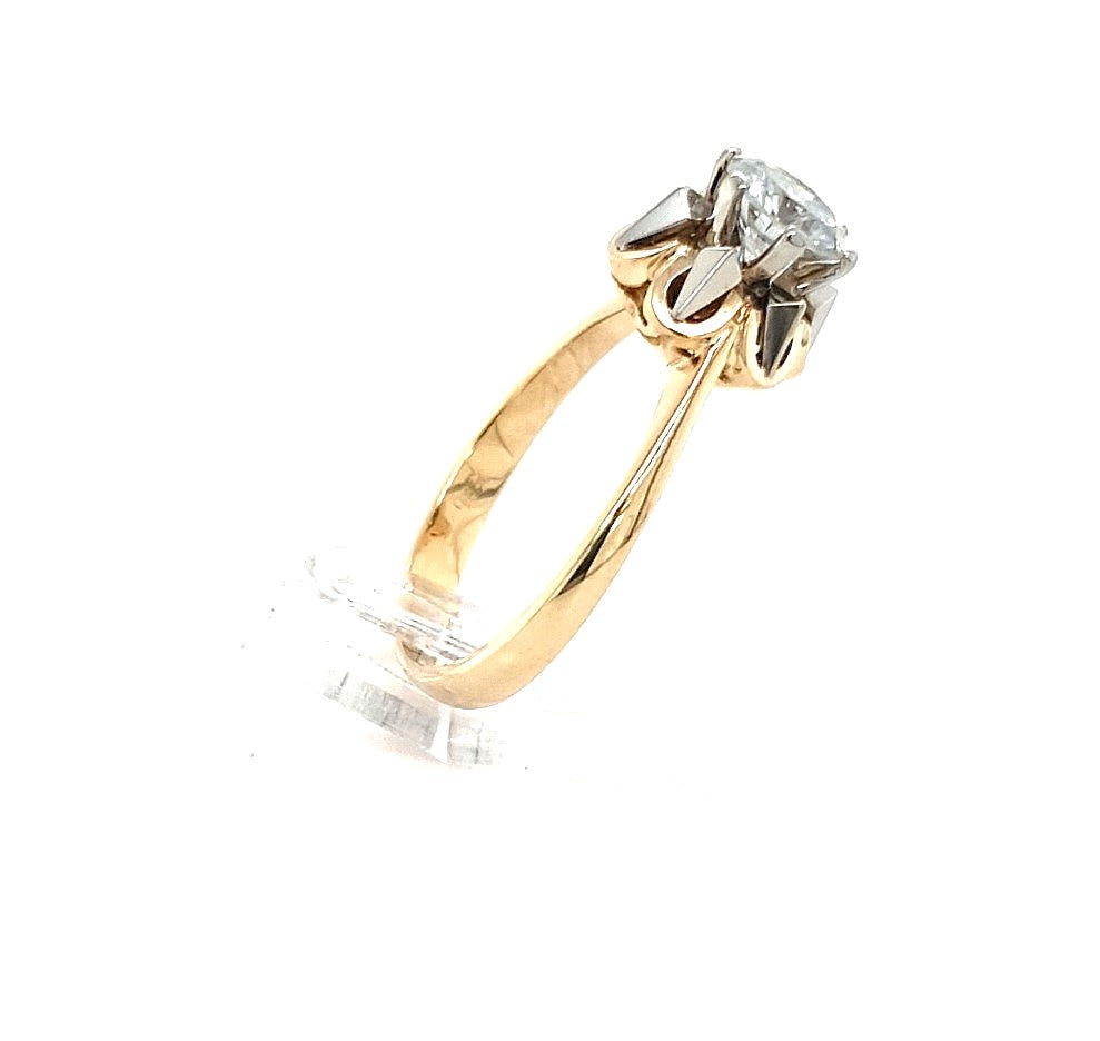 Ring Gold 585 14 kt 1 Brillant 0,75 ct Damen Geschenk