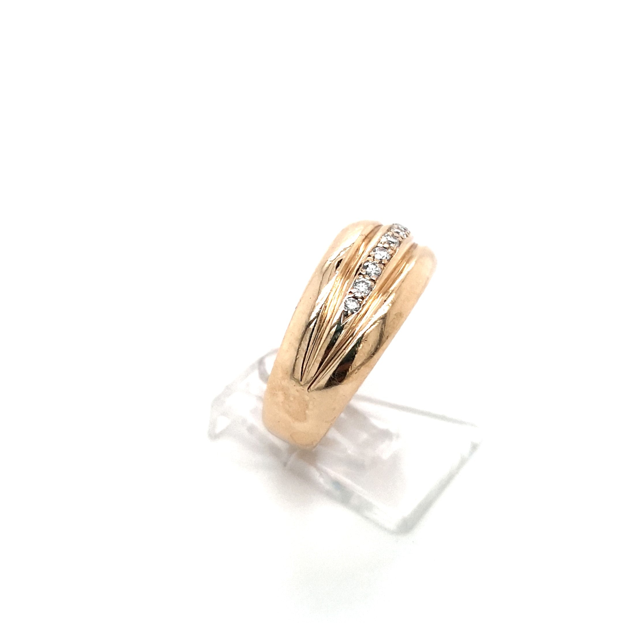 Damen Ring 585 14 kt Gelbgold Brillanten *57* Schmuck Geschenk