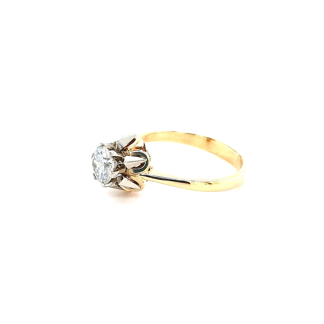 Ring Gold 585 14 kt 1 Brillant 0,75 ct Damen Geschenk