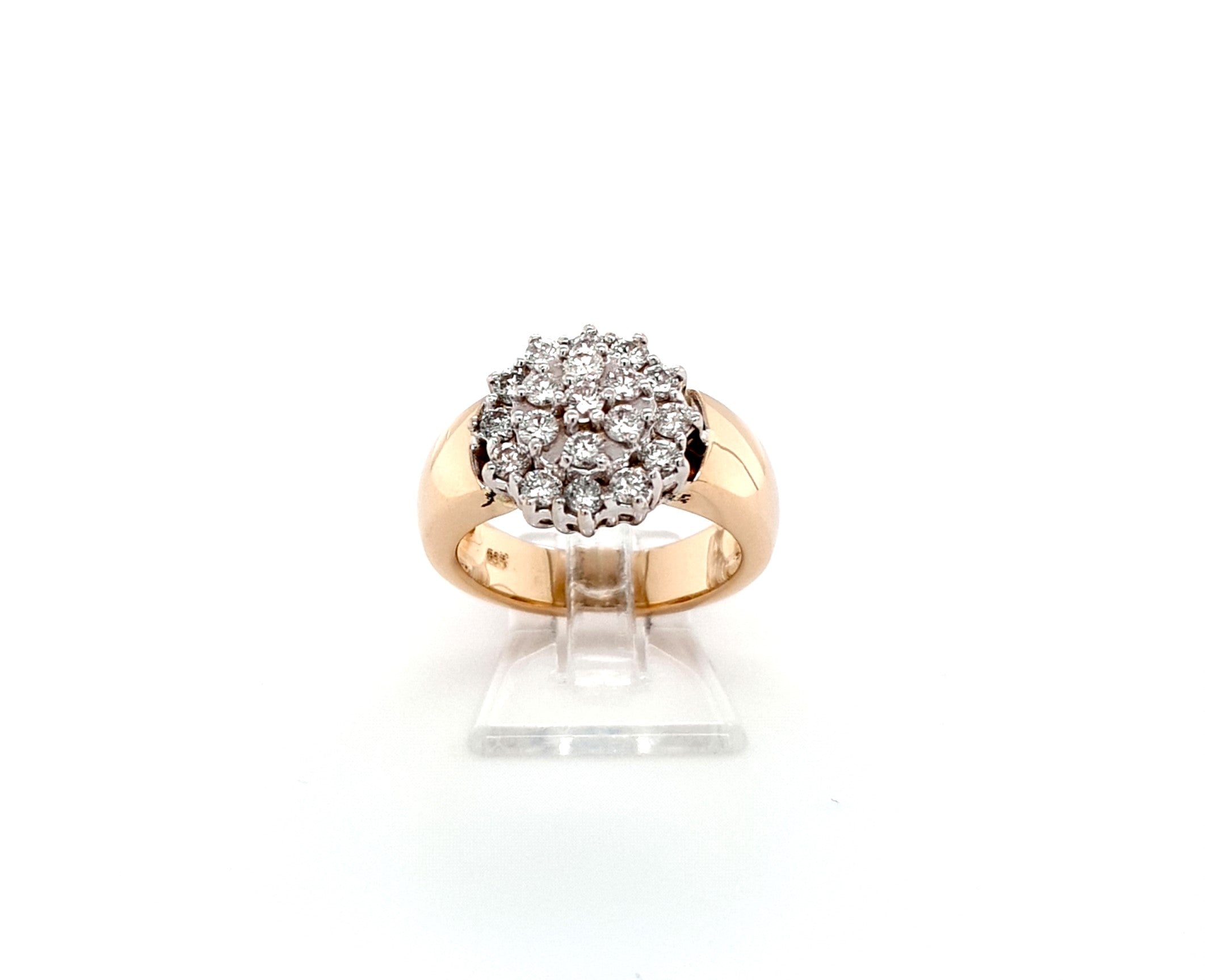 Ring Gold 19 Brillanten 585 14 kt Damen Geschenk