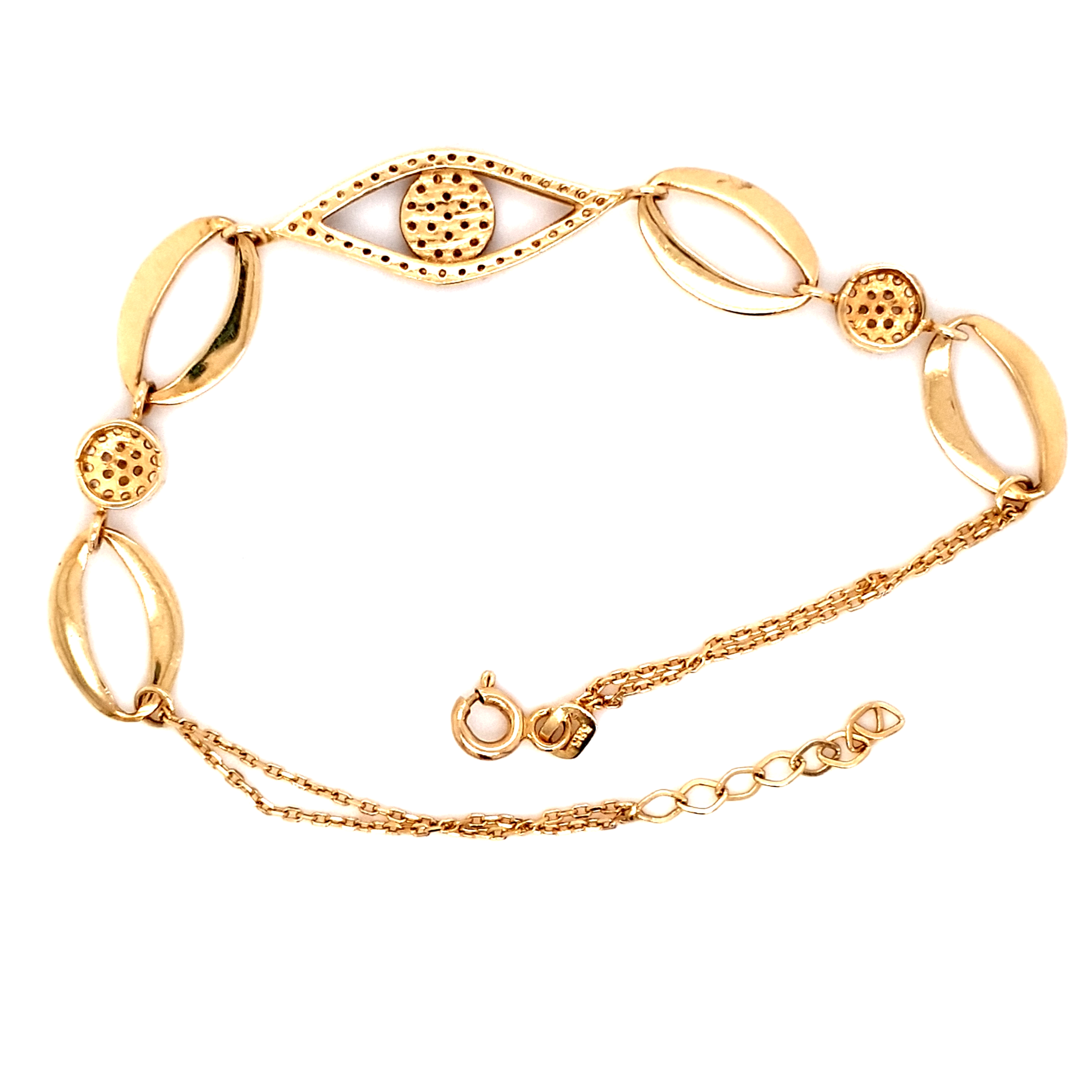 Armband Gold Zirkonia 585 14kt Damen