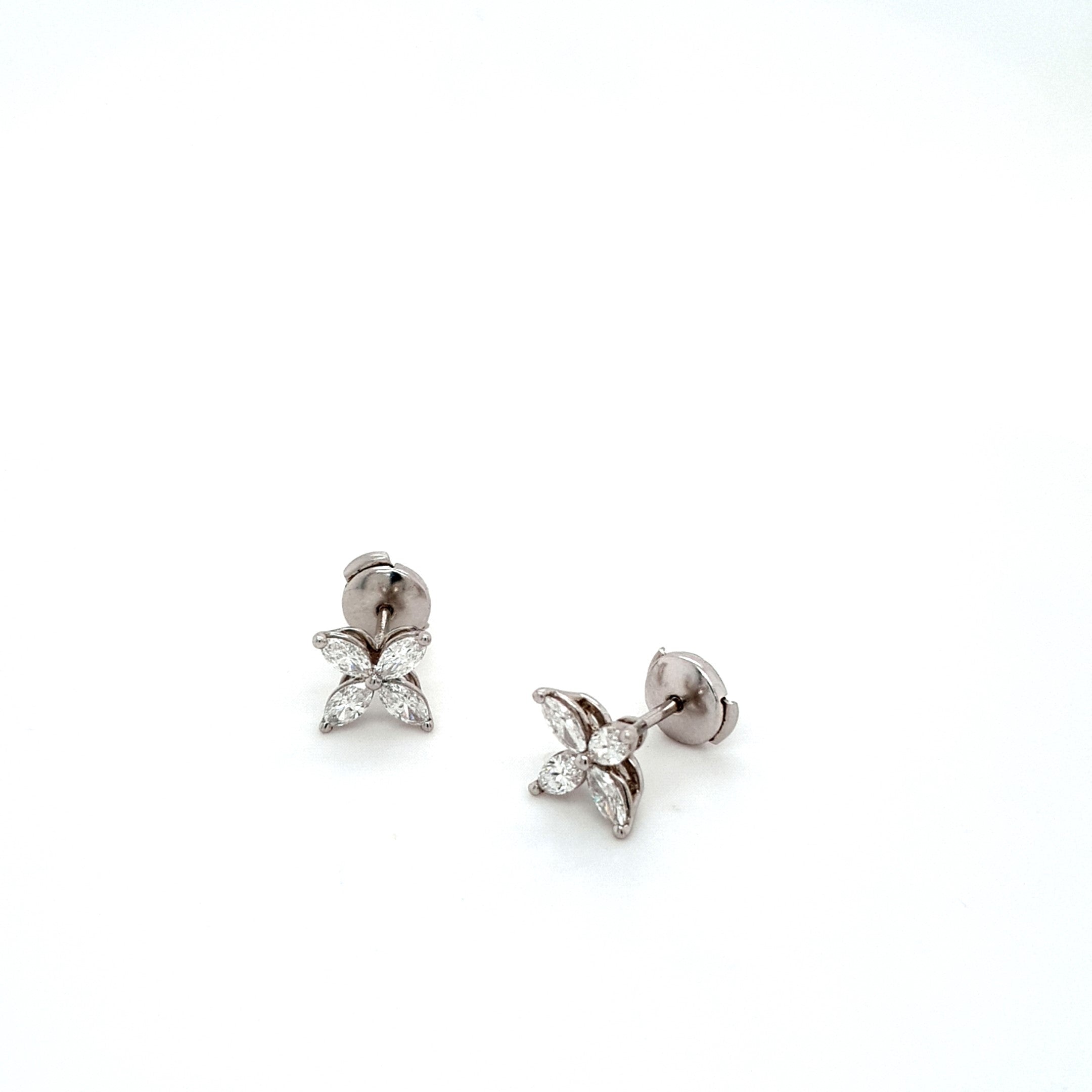 TIFFANY Victoria Ohrringe Large Platin 950 1,62 ct Schmuck Damen