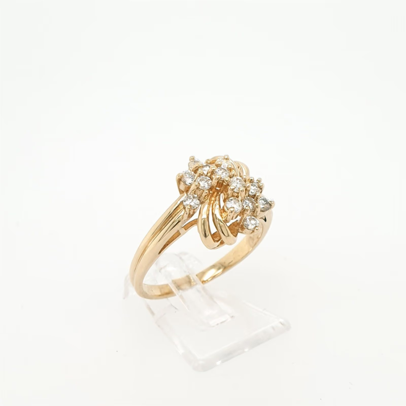 Romantischer Brillantring Gelbgold 585/14kt Gr.59