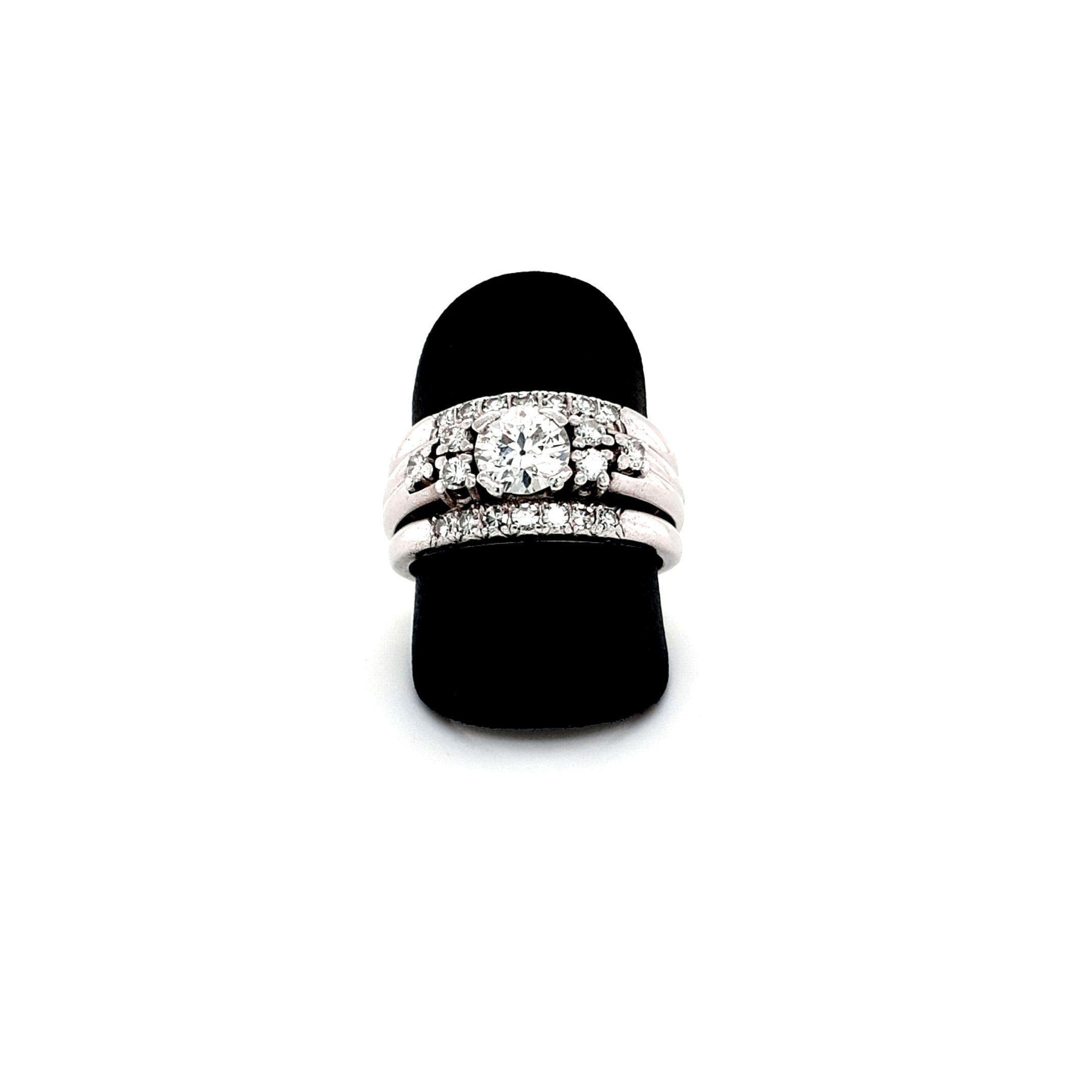 Ring Weiß Gold 585 14 kt Brillanten 1,7 ct Damen