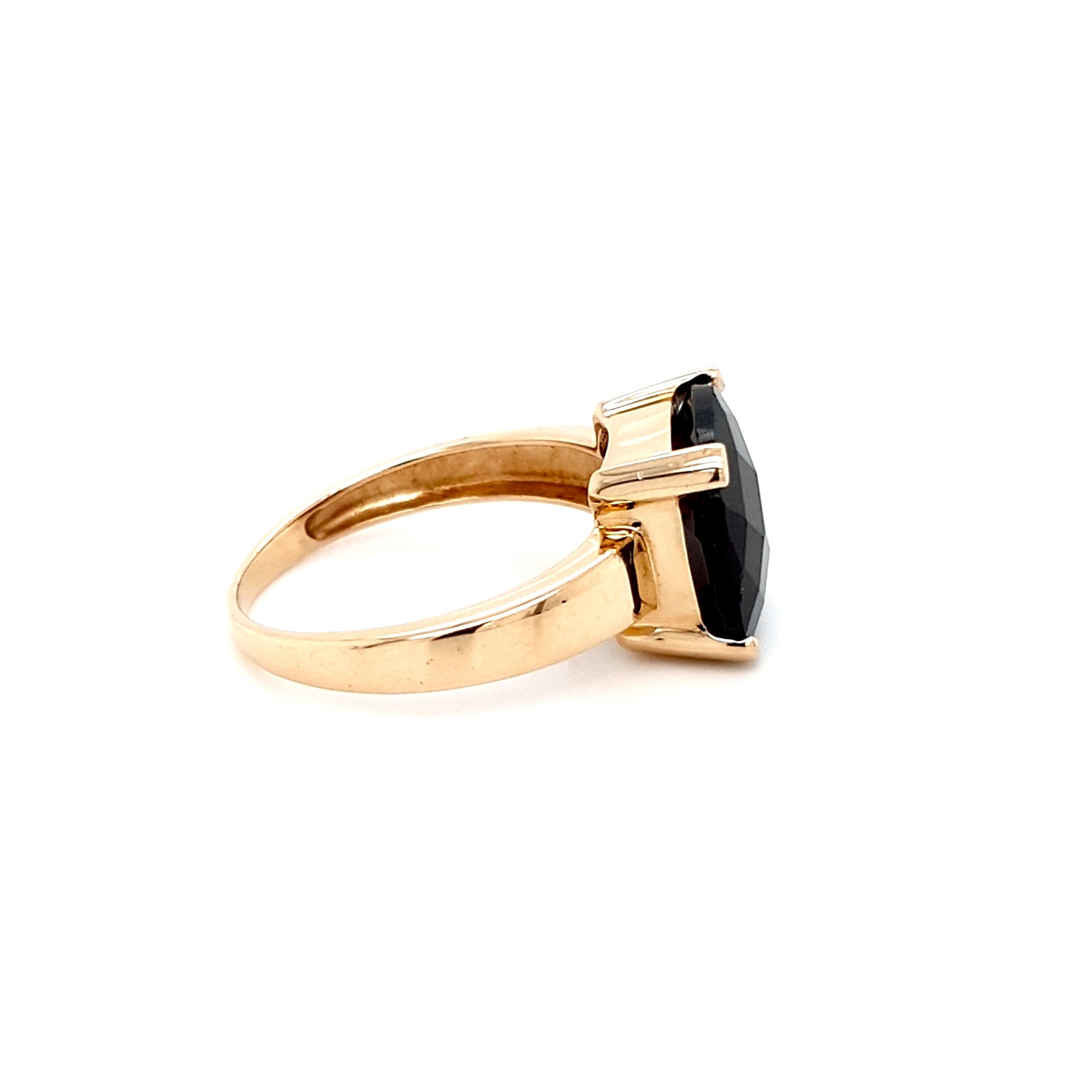 Ring Gold 585 14 kt Schmuckstein Rot