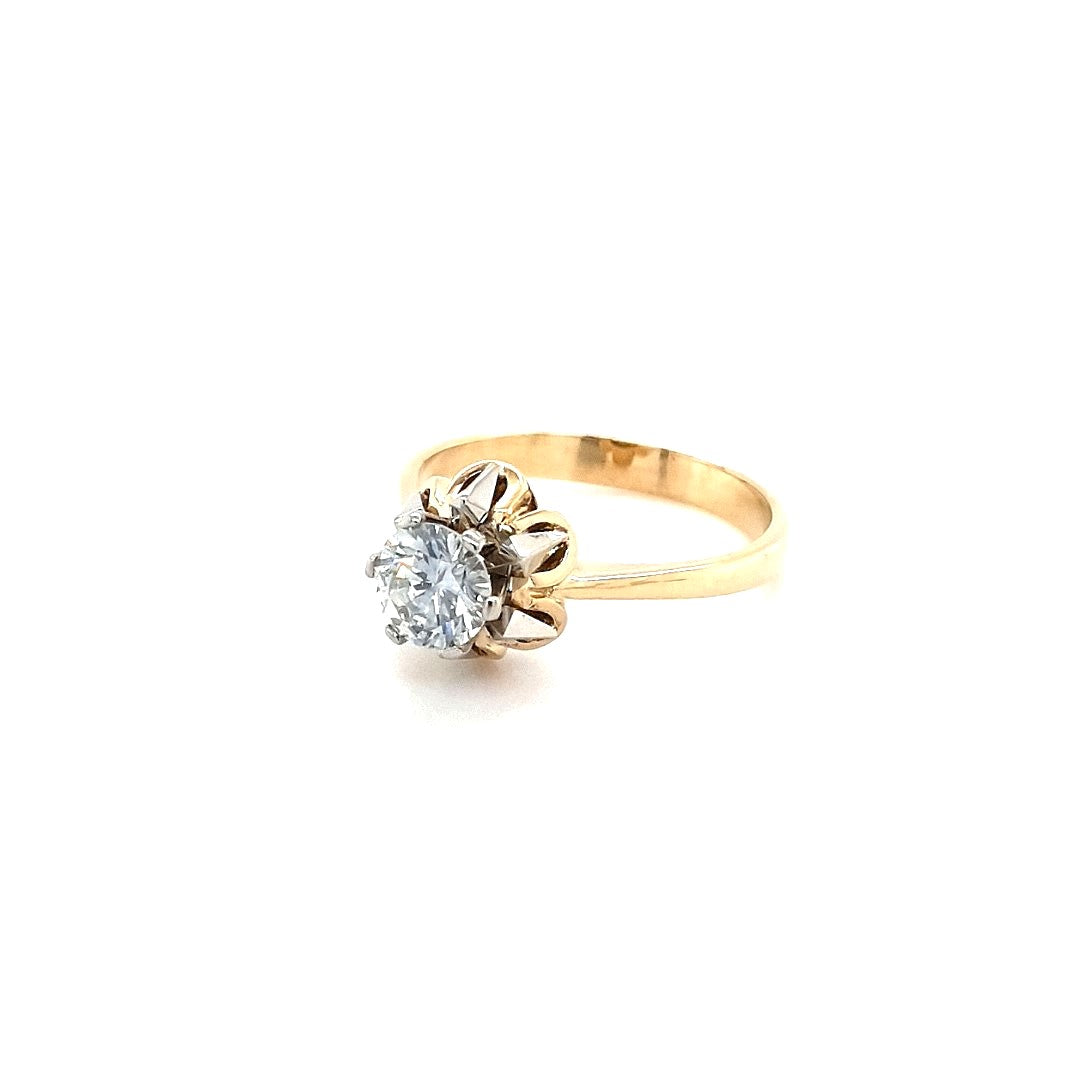 Ring Gold 585 14 kt 1 Brillant 0,75 ct Damen Geschenk