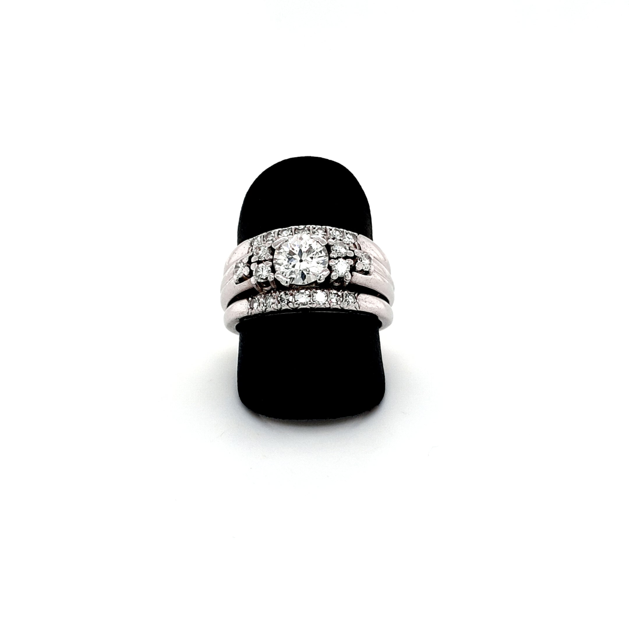 Ring Weiß Gold 585 14 kt Brillanten 1,7 ct Damen