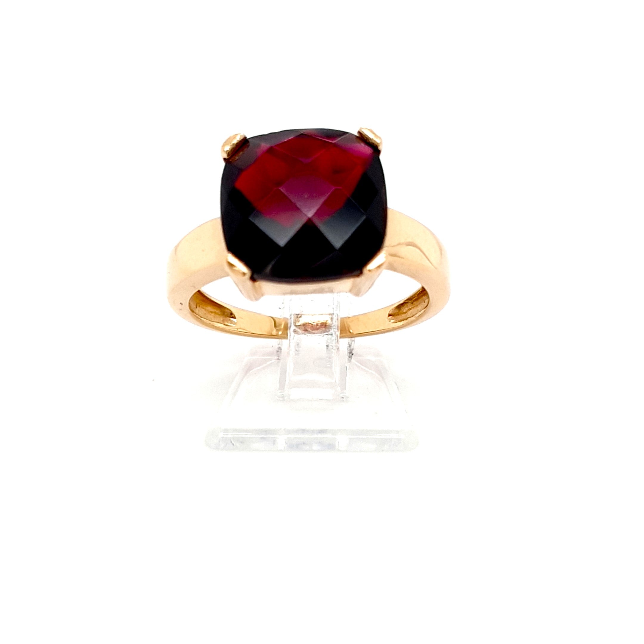Ring Gold 585 14 kt Schmuckstein Rot